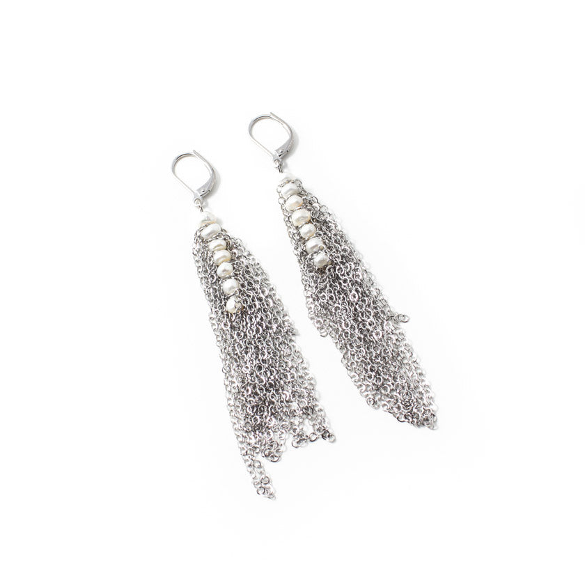 Boucles d'oreilles Tuba Argent