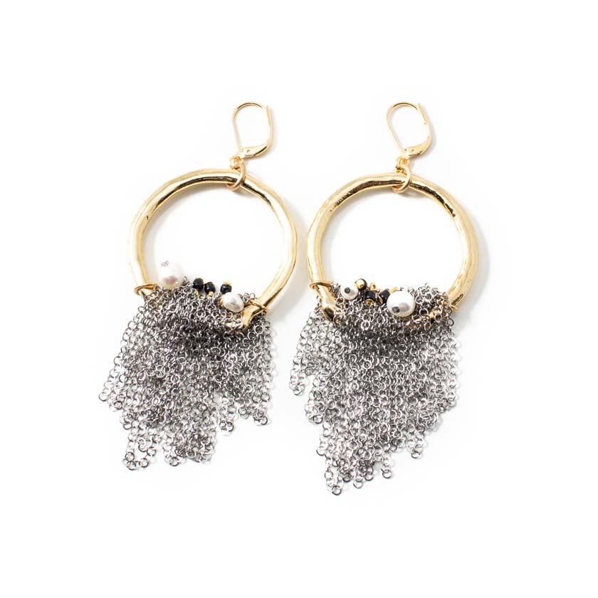 Yismi two-tone earrings