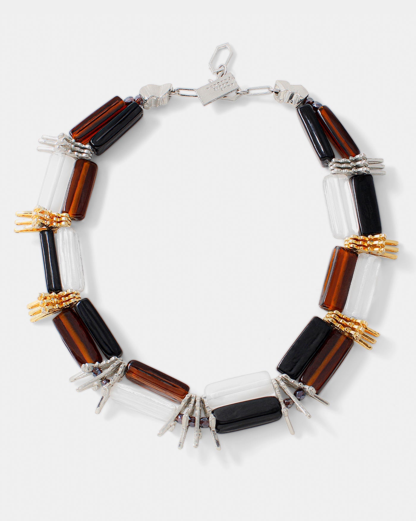 Virginie | Two-tone statement necklace | Anne-Marie Chagnon