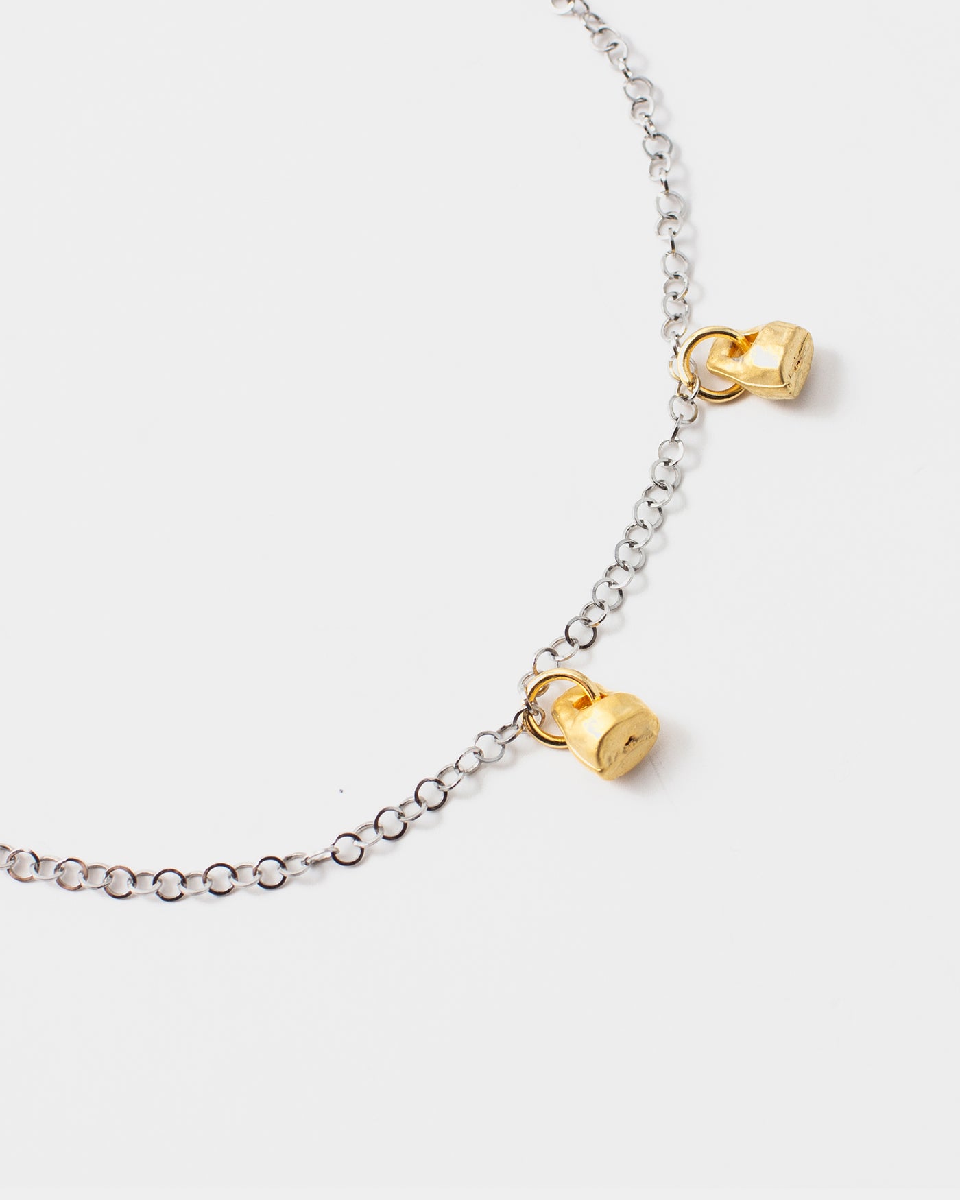 Bracelet de cheville Amélie Deux tons