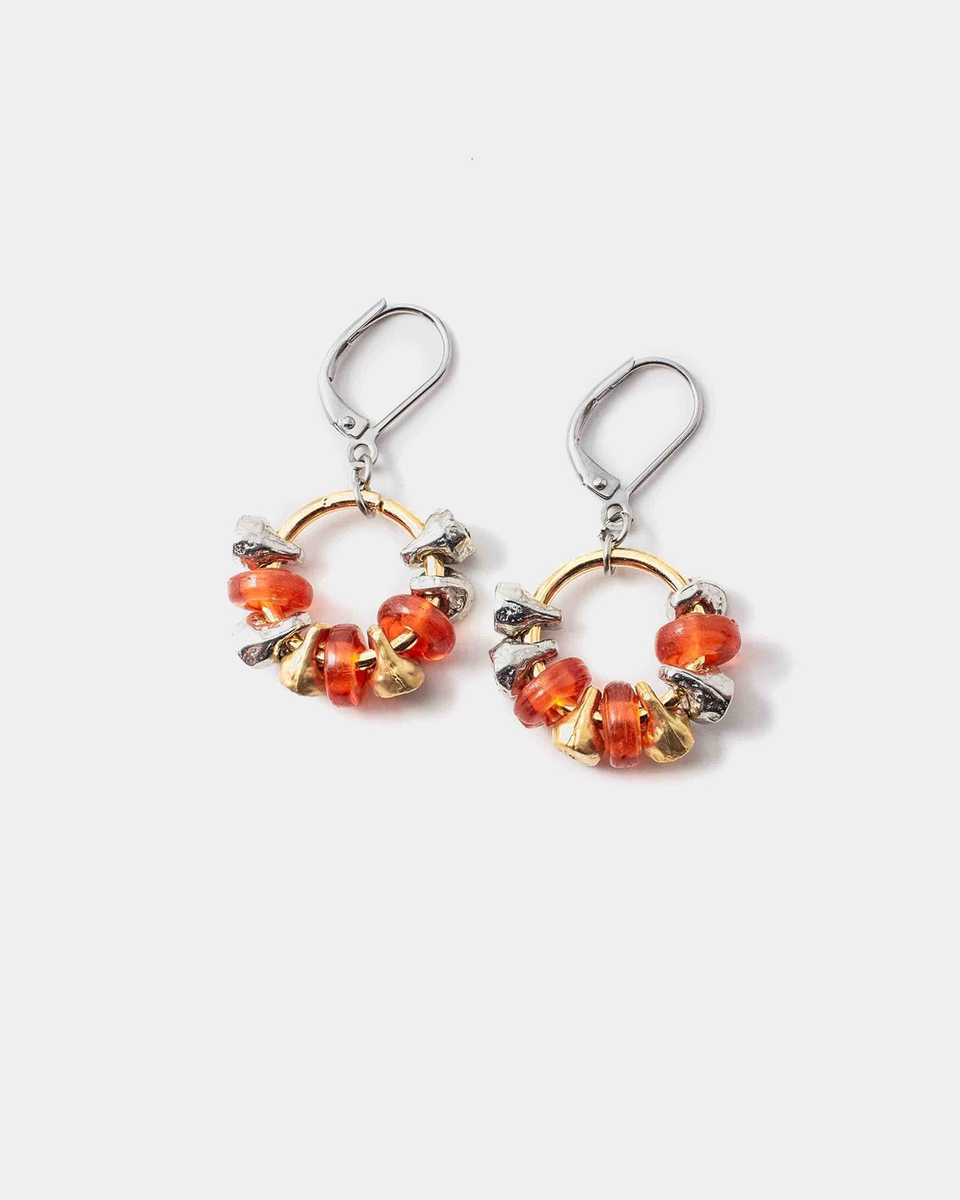 Boucles d'oreilles Paulina Deux tons