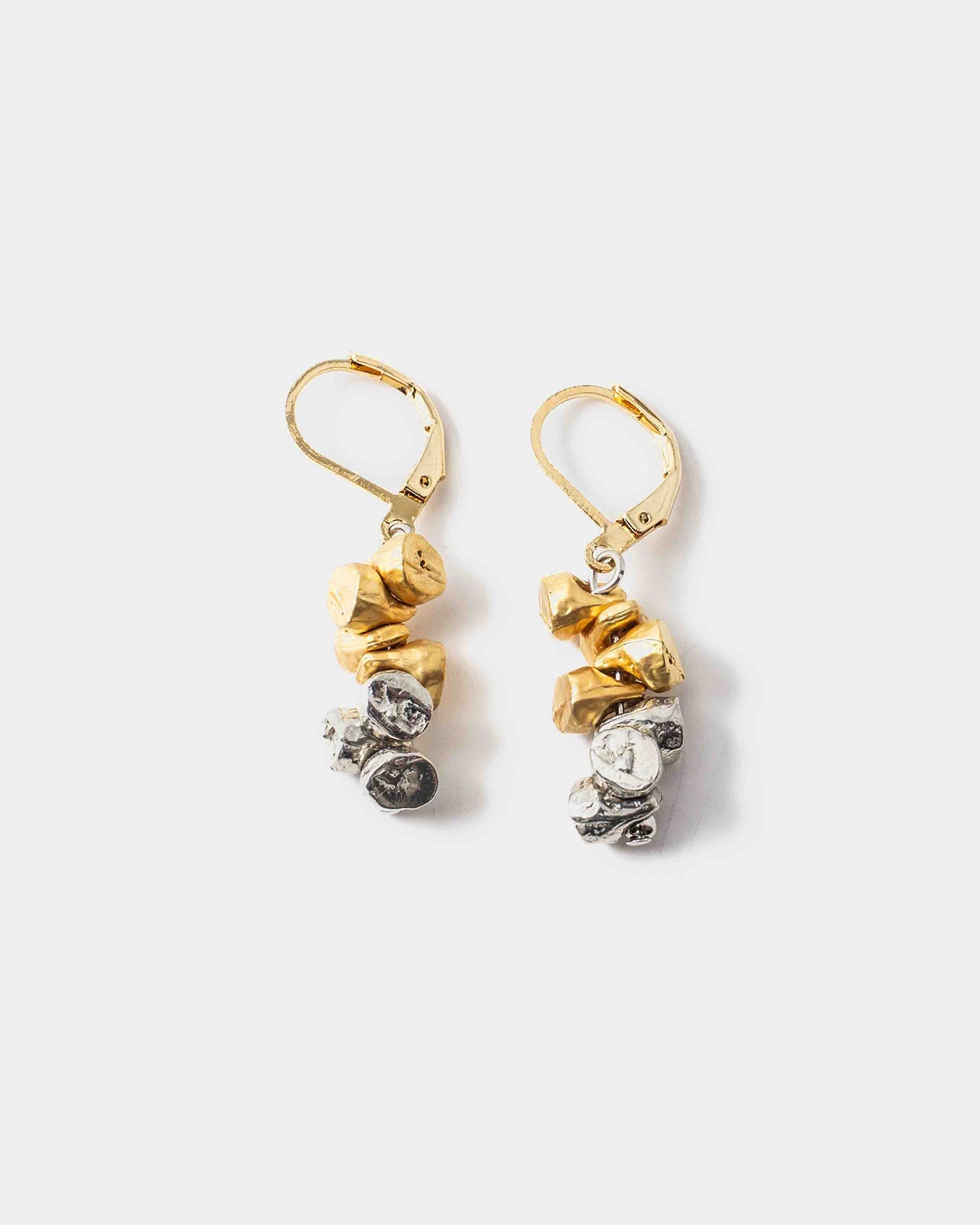 Boucles d'oreilles Maxime Deux tons