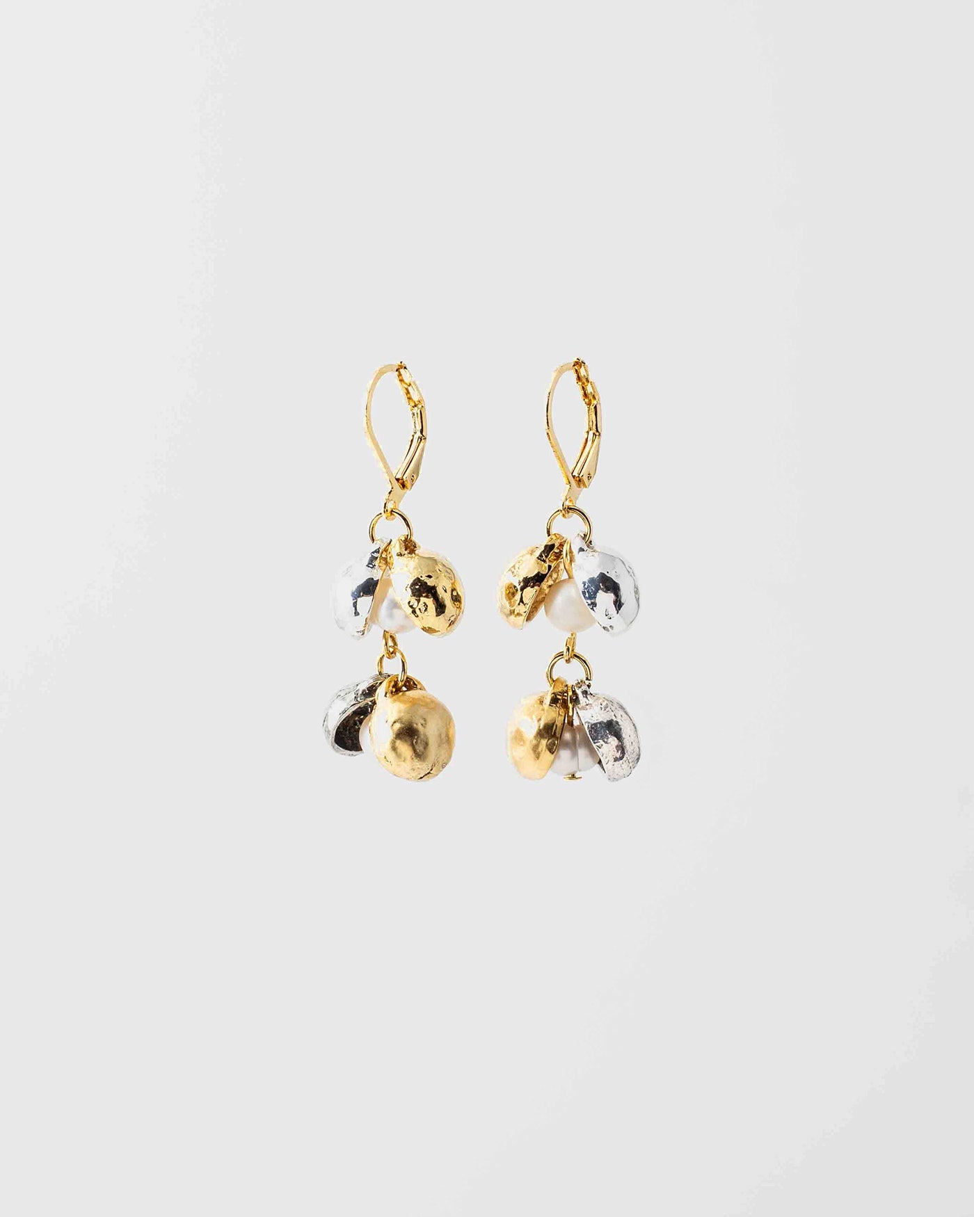 Boucles d'oreilles Pérelle Deux tons