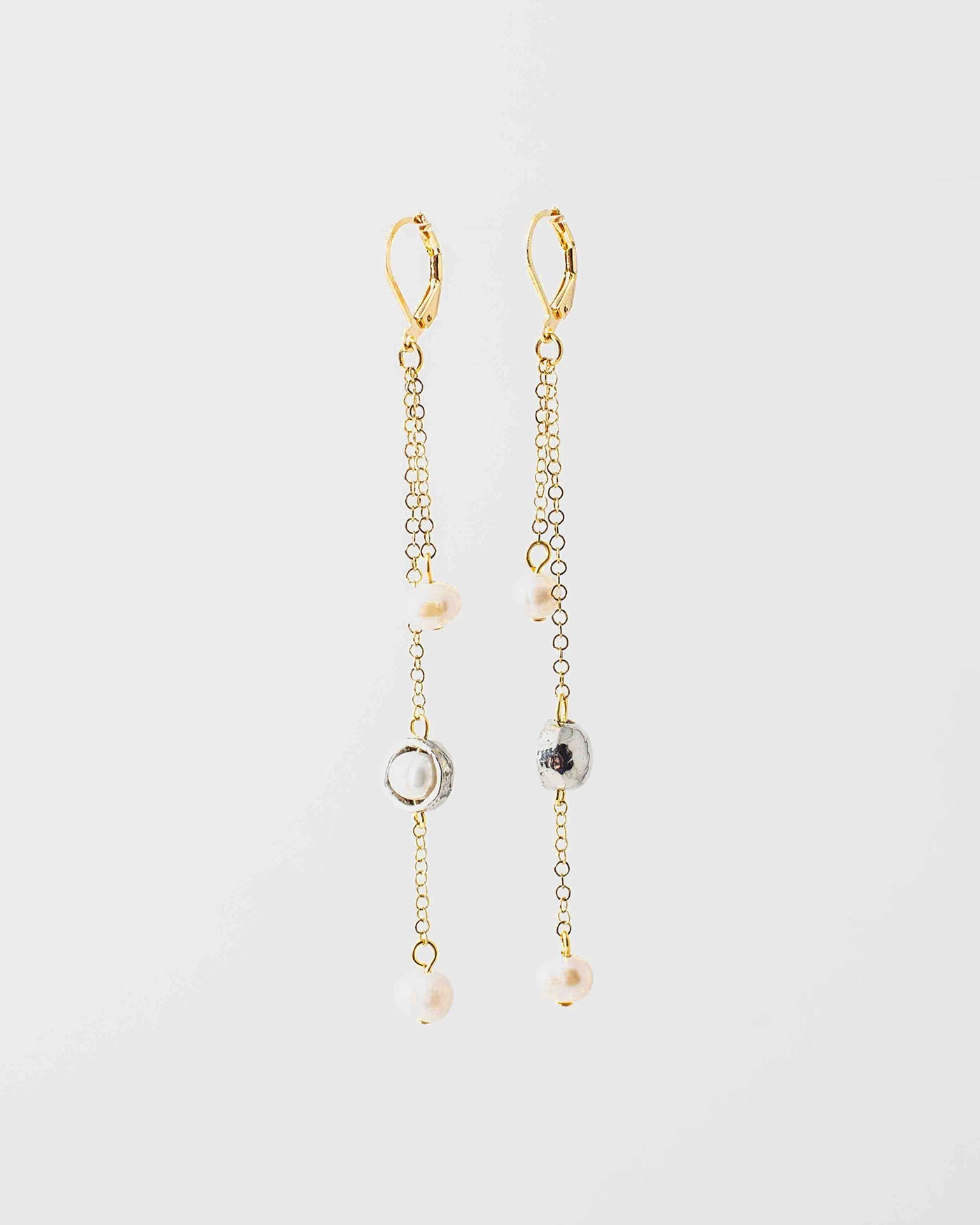 Boucles d'oreilles Lynda Deux tons