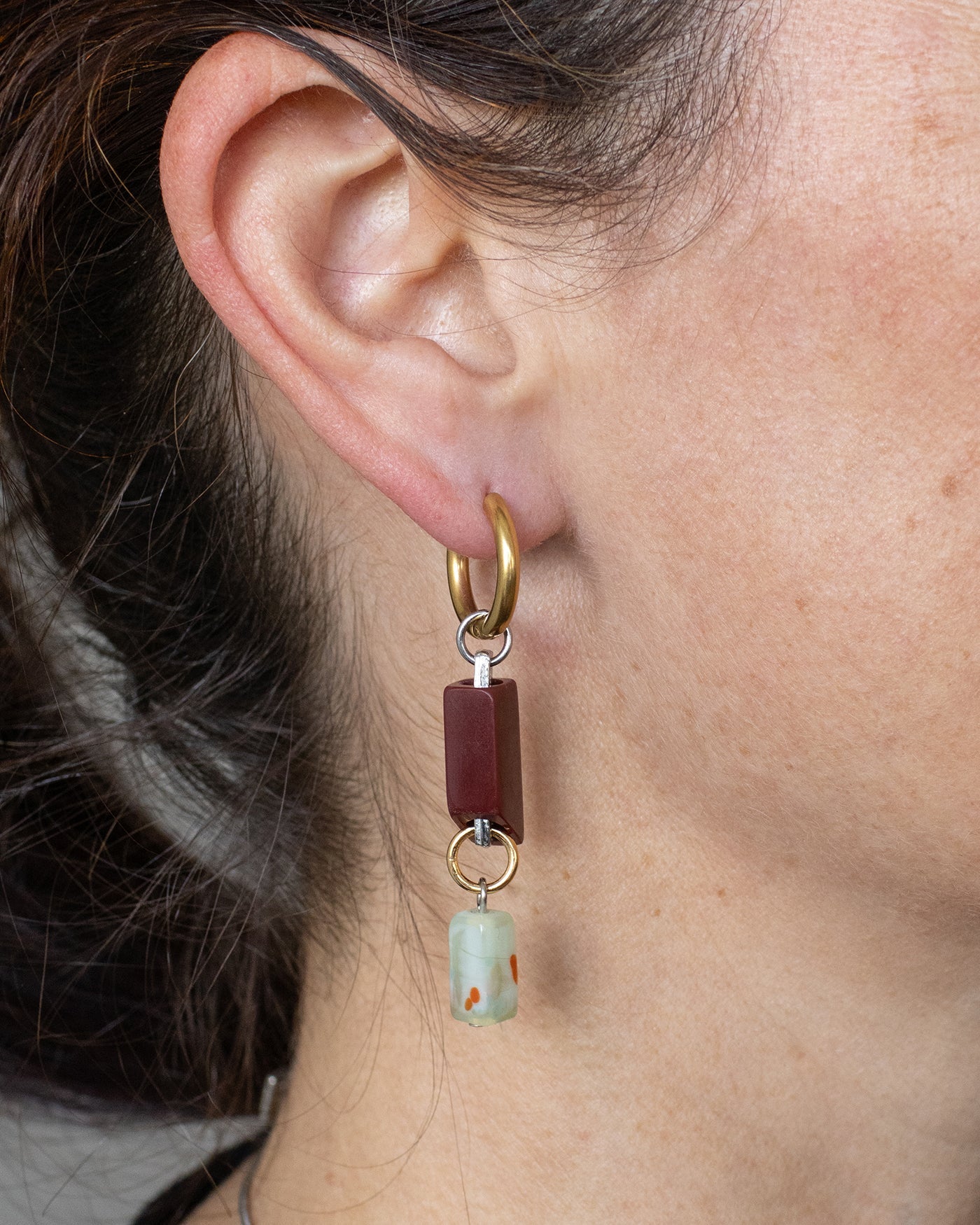 Boucles d'oreilles Landon Deux tons