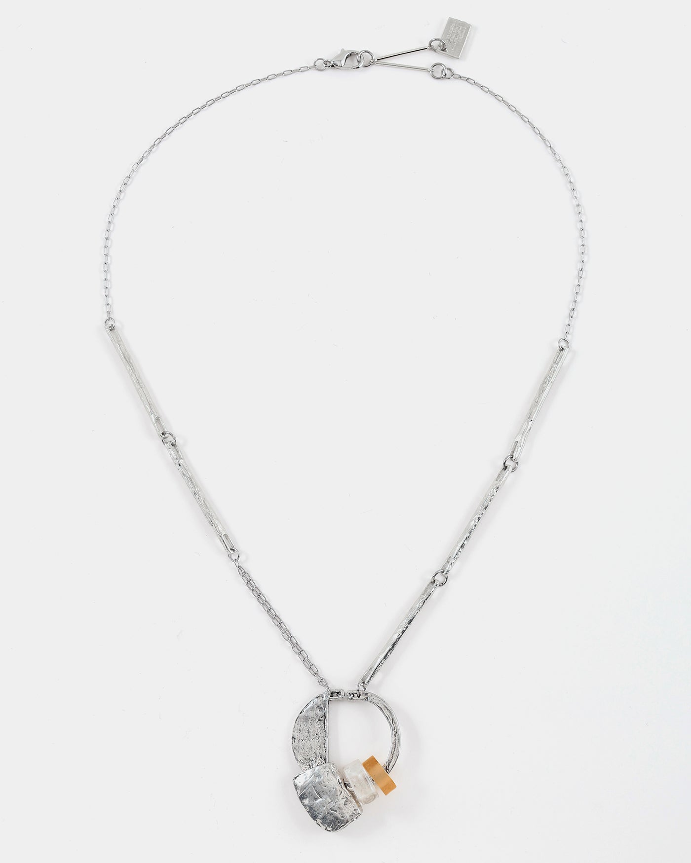 Gemini silver necklace