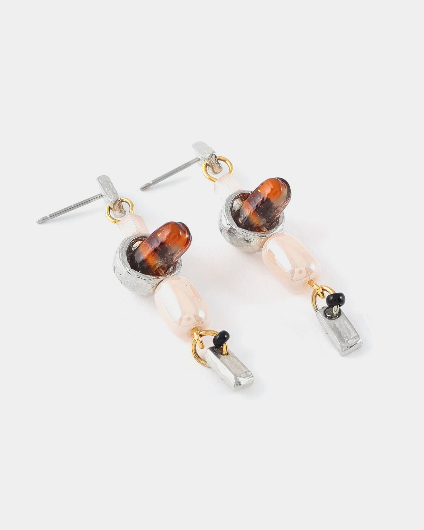 Fossula Two-tone Earrings