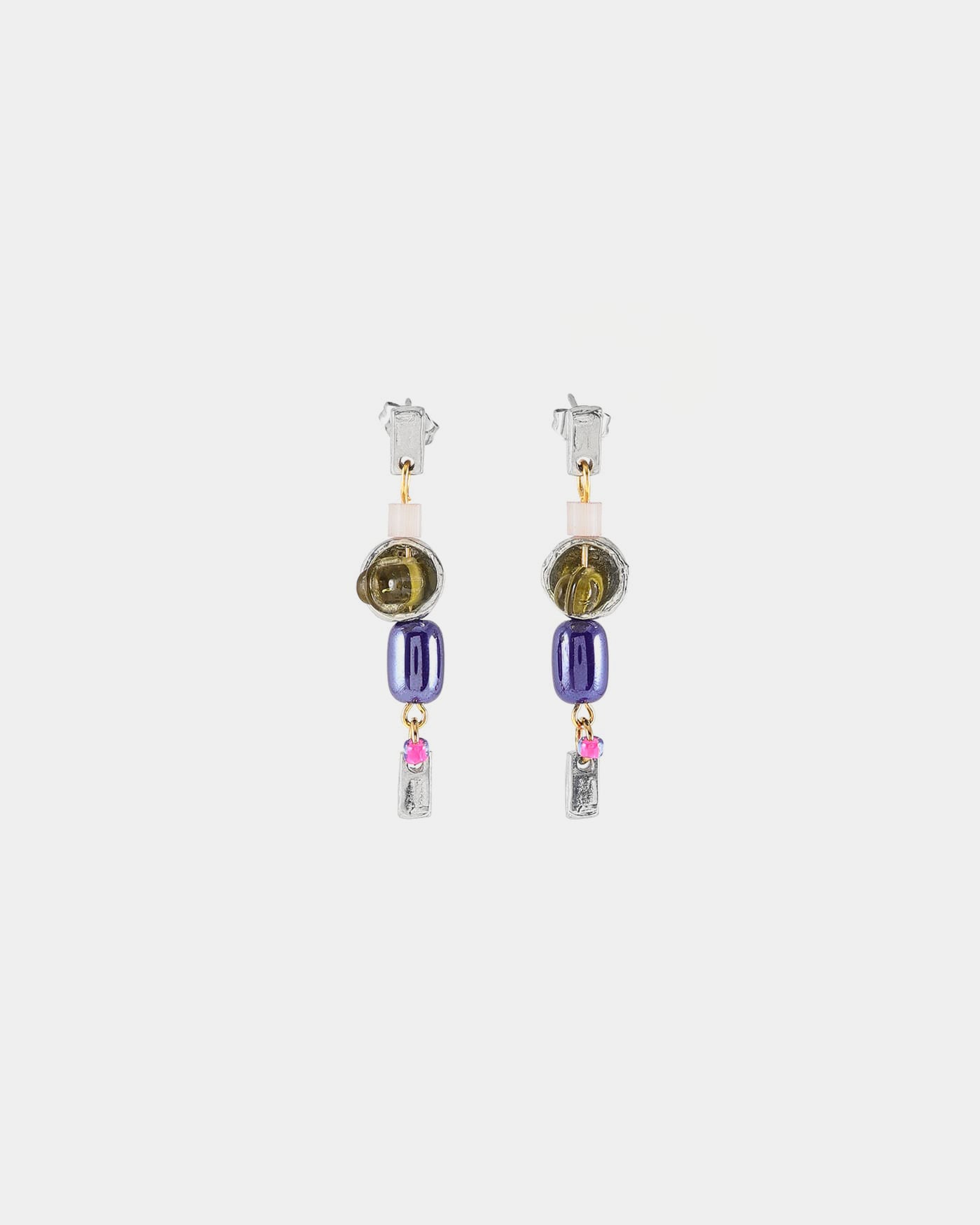 Fossula Two-tone Earrings