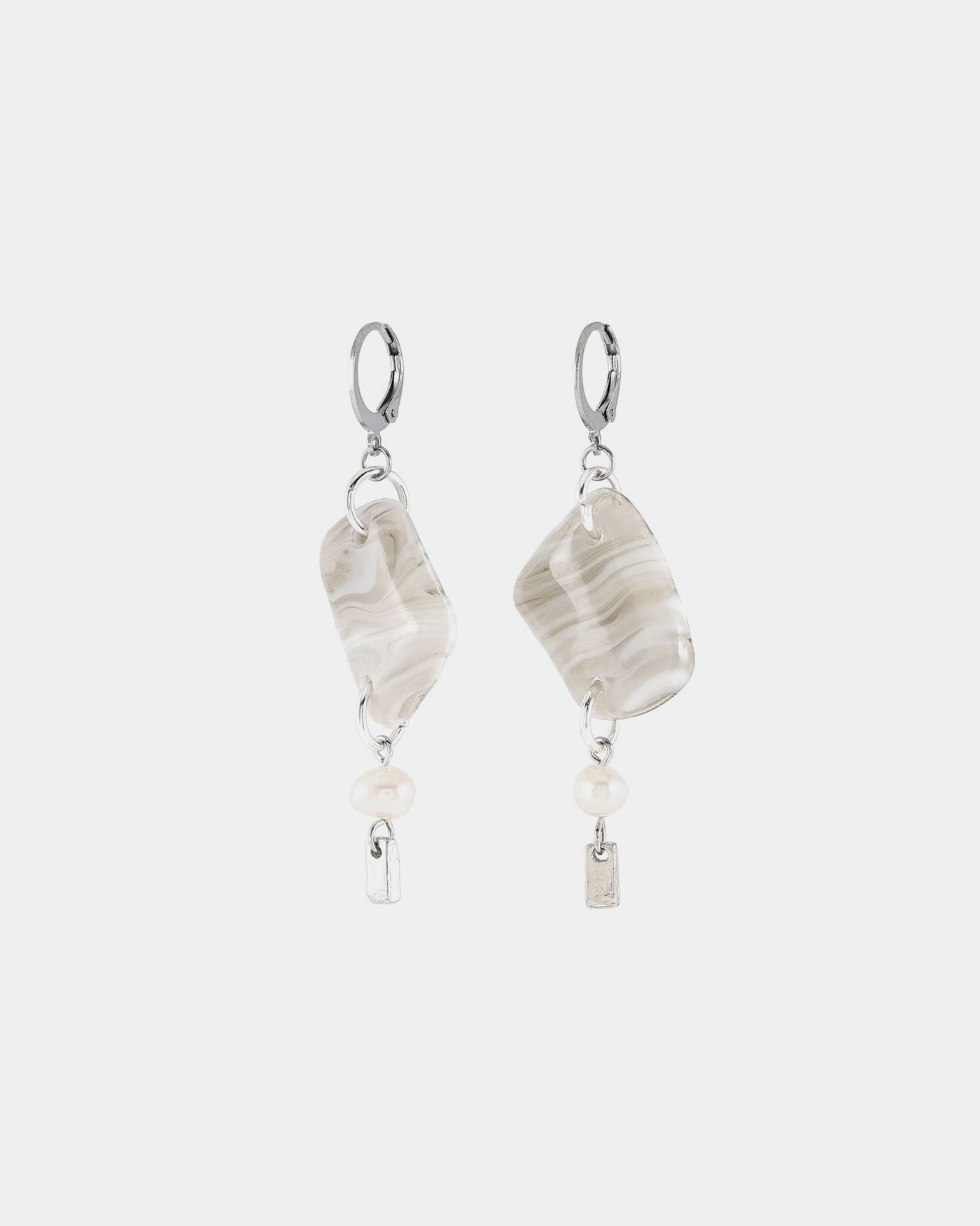 Boucles d'oreilles Moss Argent
