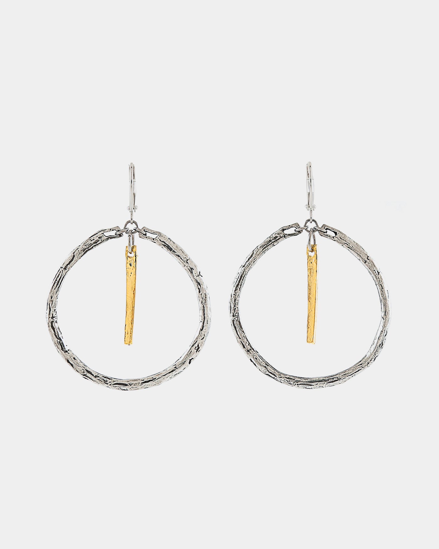 Boucles d'oreilles Gisèle Deux tons