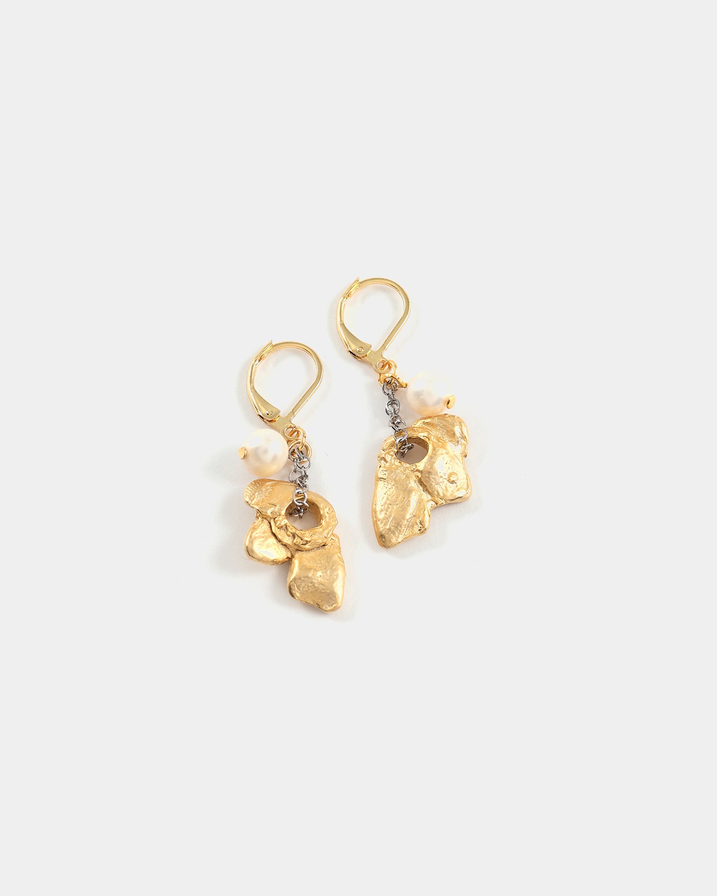 Boucles d'oreilles Muscida Deux tons mat