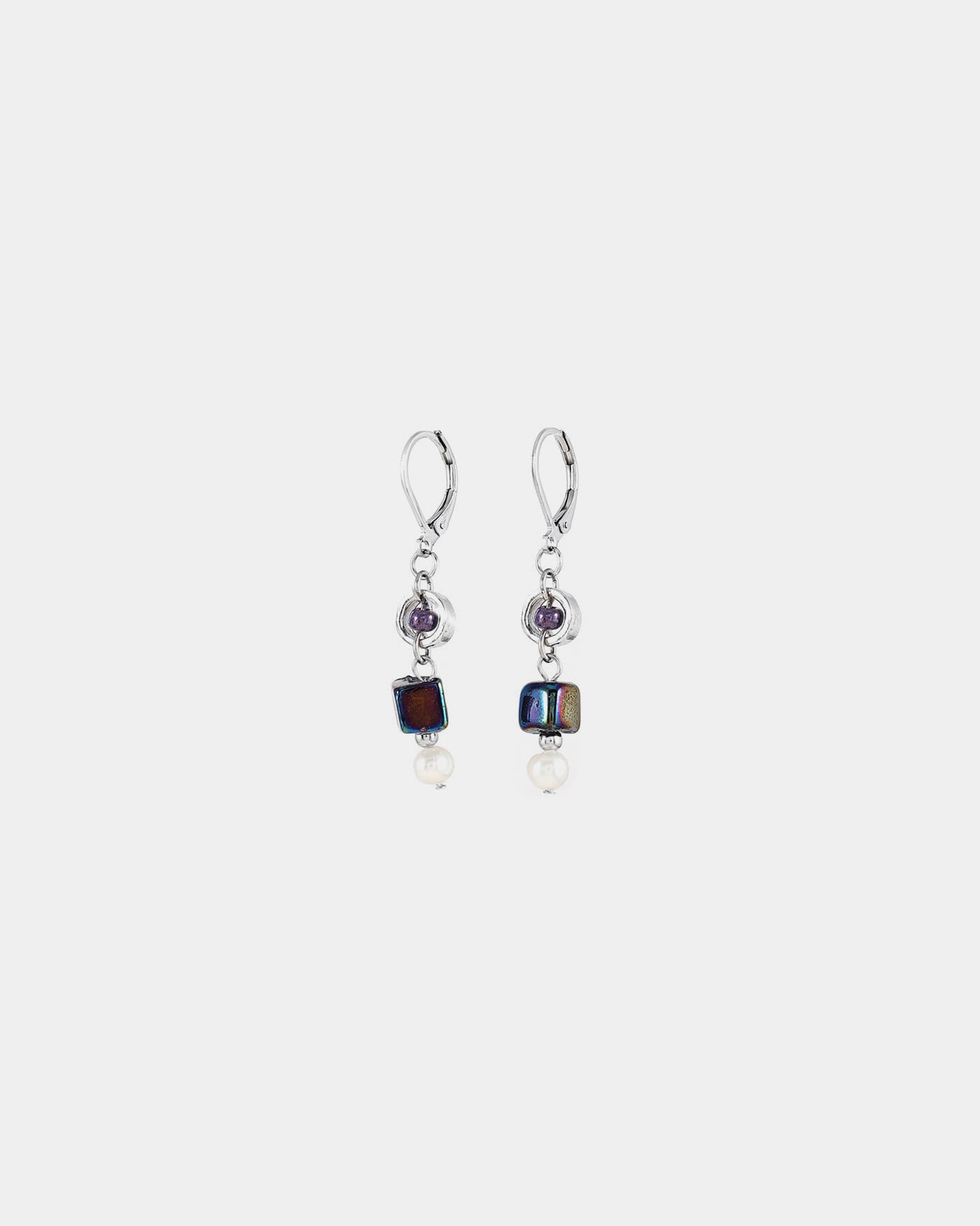 Fawaris silver earrings