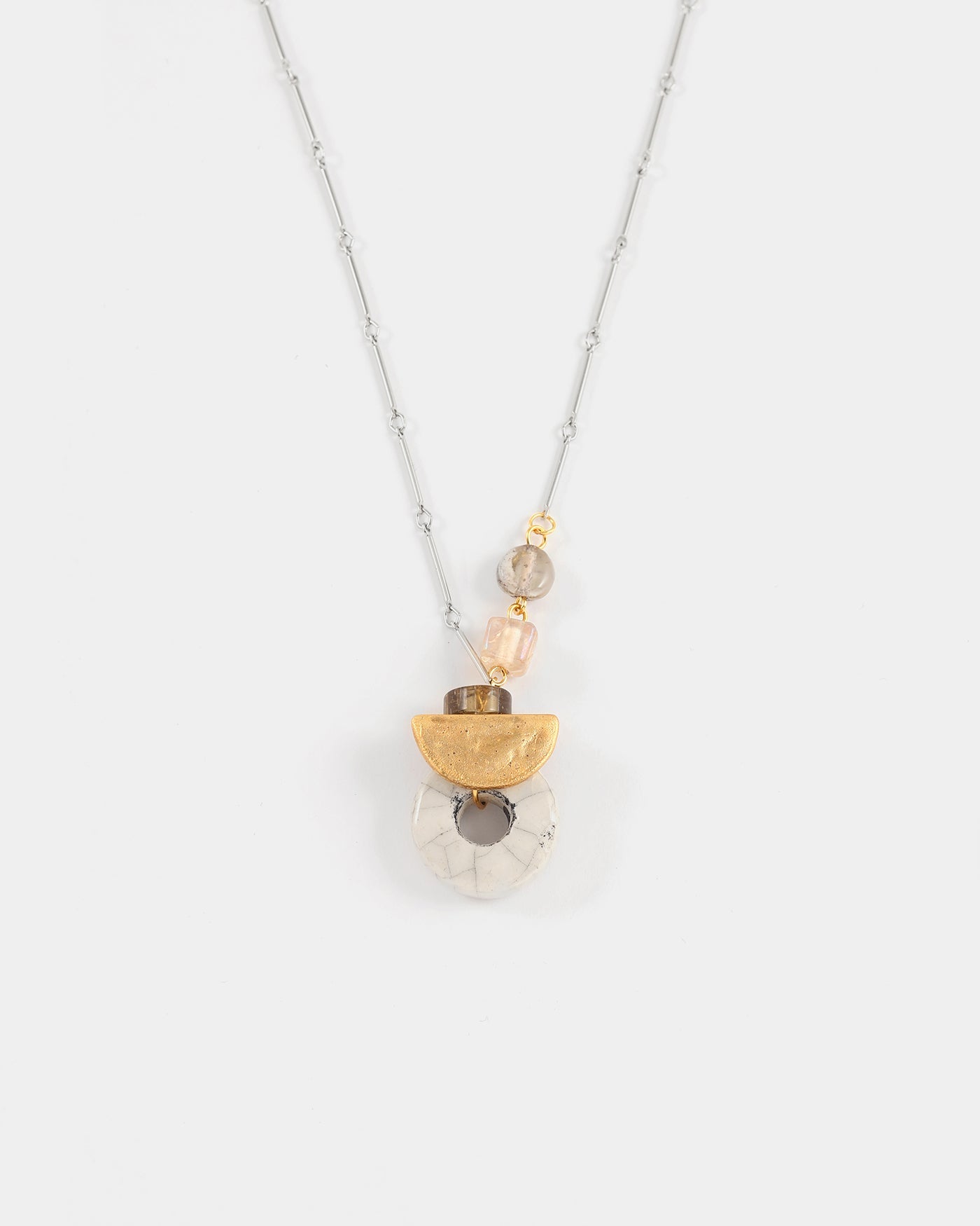 Elowen two-tone necklace