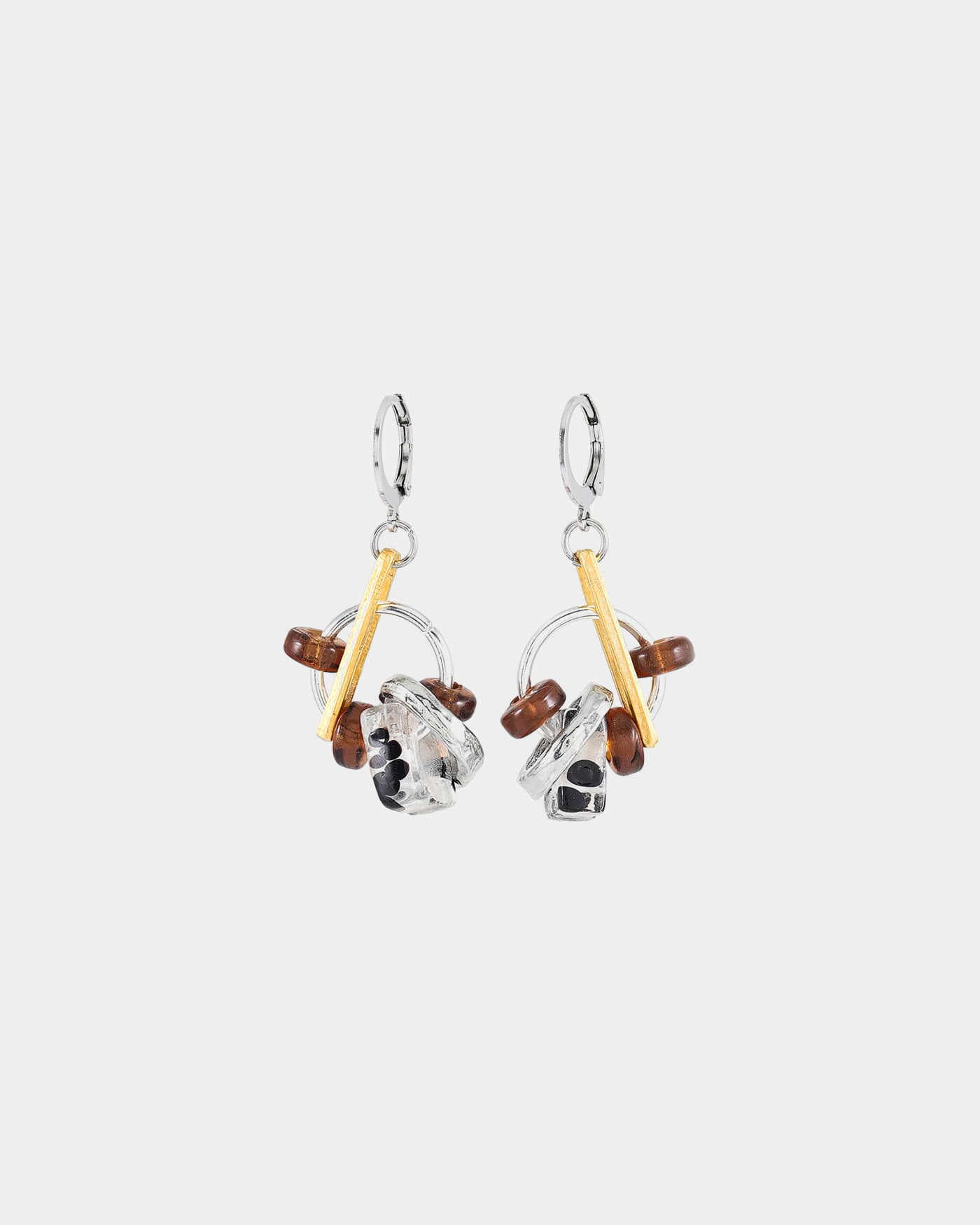 Boucles d'oreilles Vortex Deux tons
