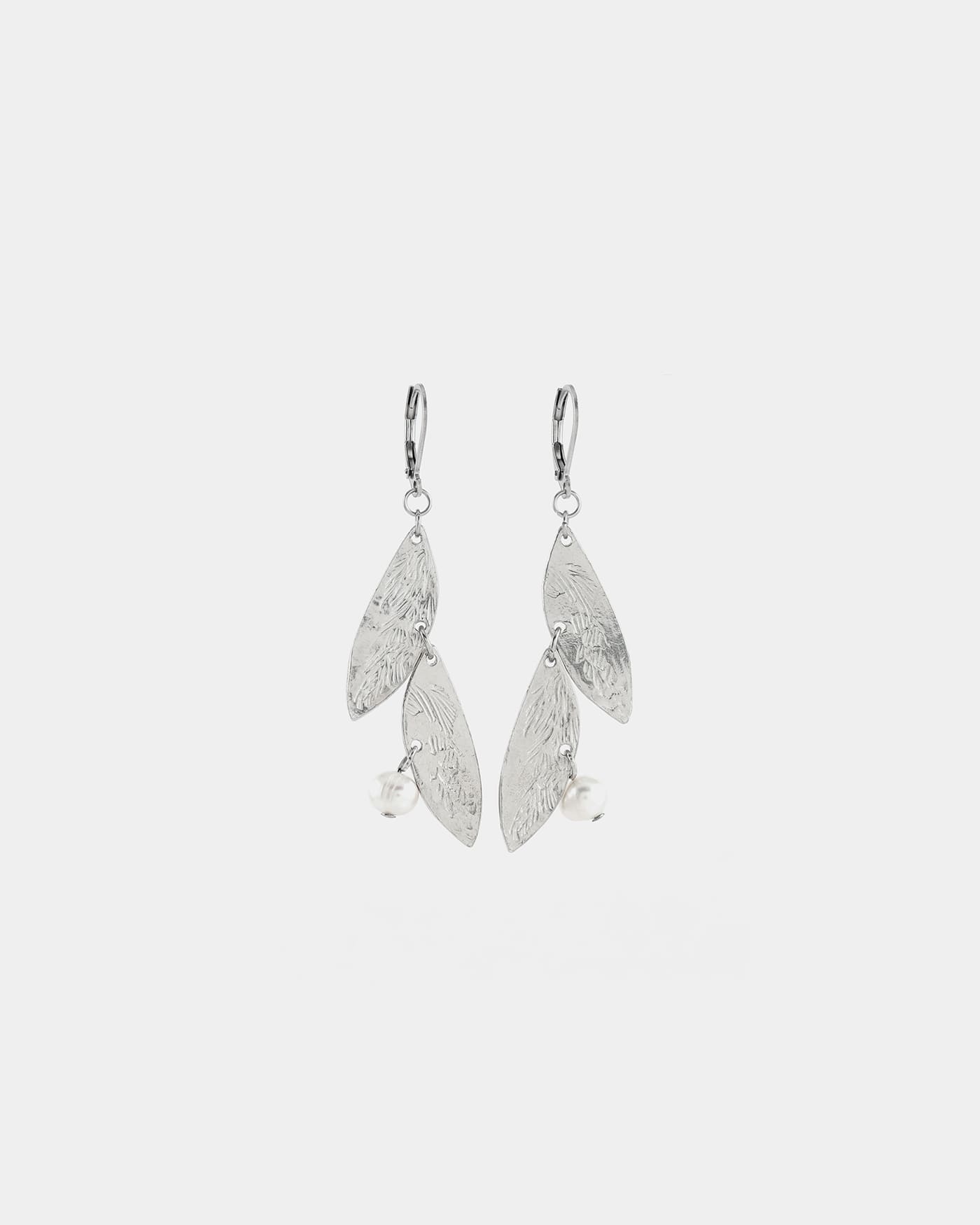 Virgo silver earrings
