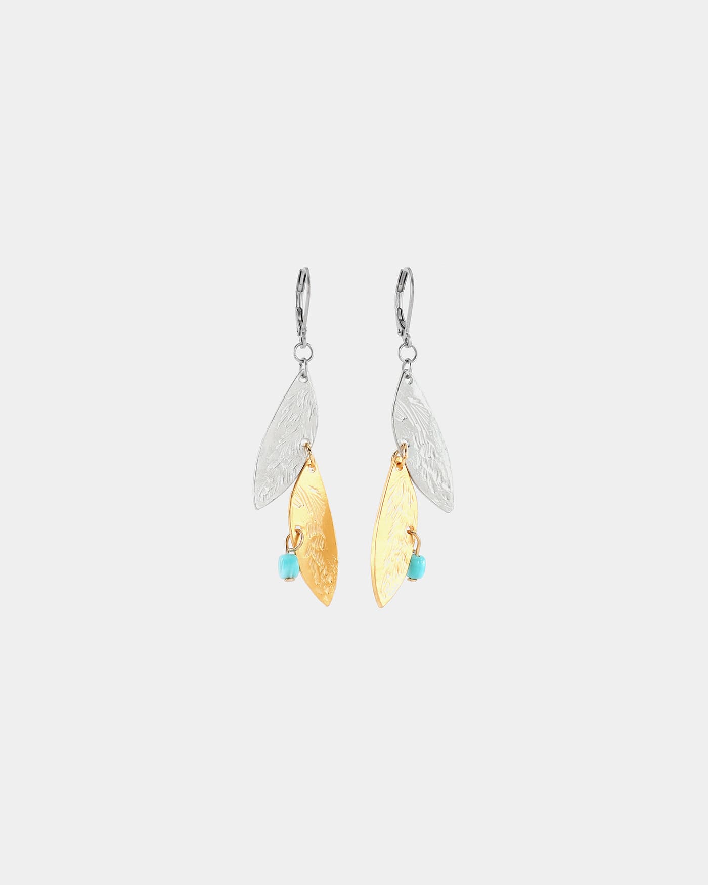 Virgo two-tone earrings
