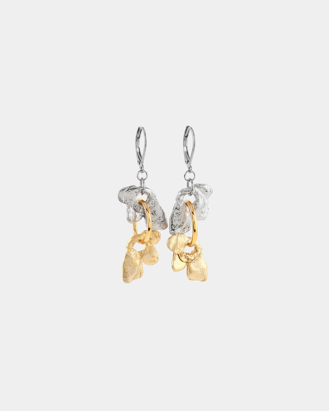 Boucles d'oreilles Pollux Deux tons