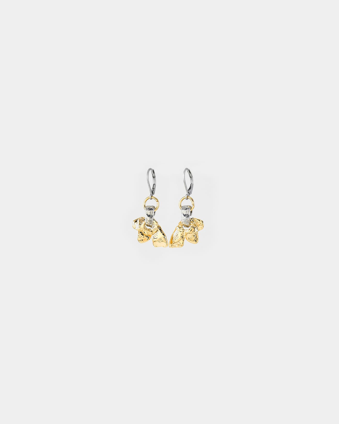 Boucles d'oreilles Neptune Deux tons