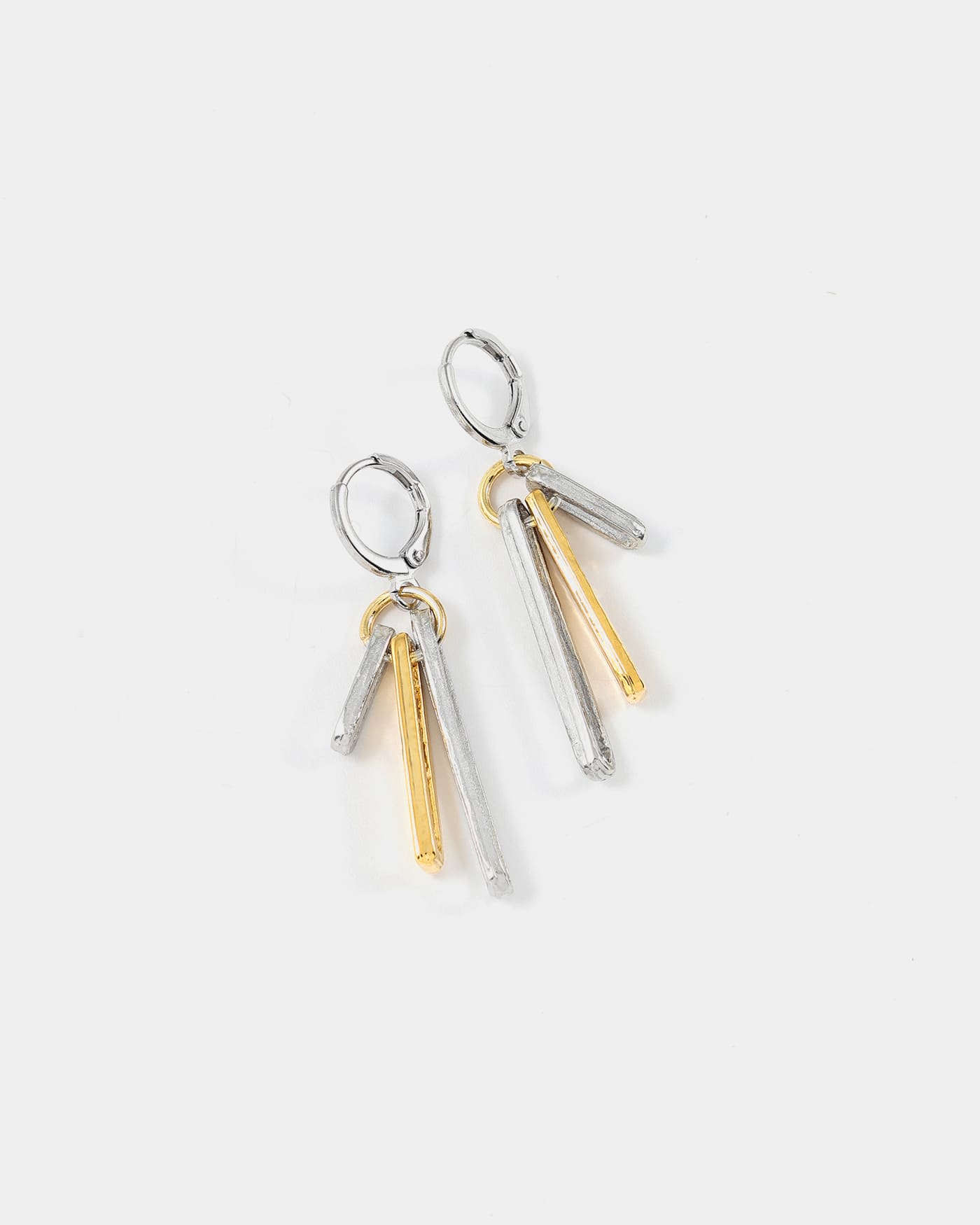 Boucles d'oreilles Flamma Deux tons