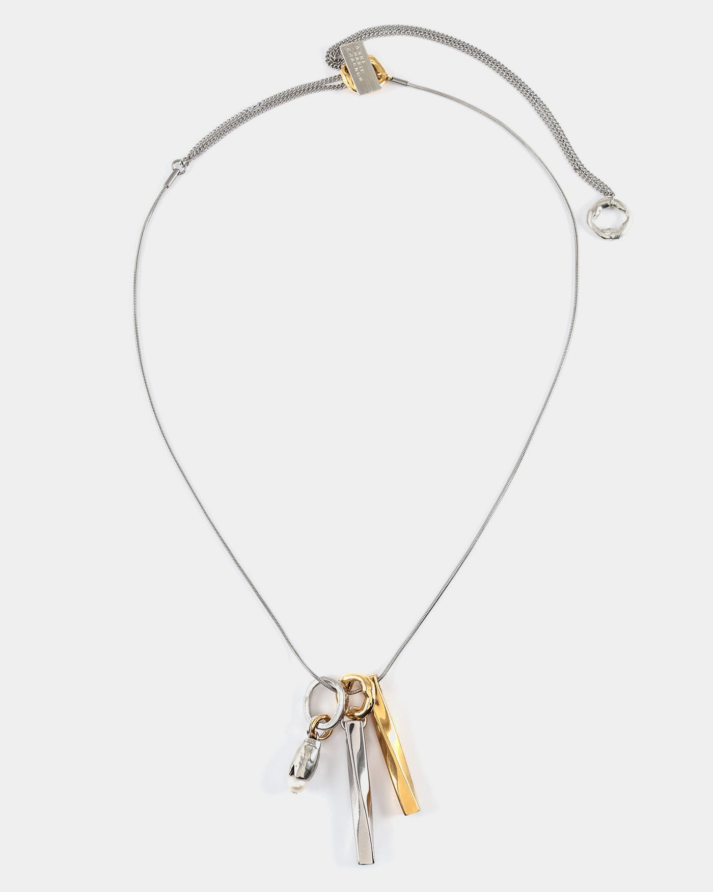 Fluctus Two-tone Memorial Necklace