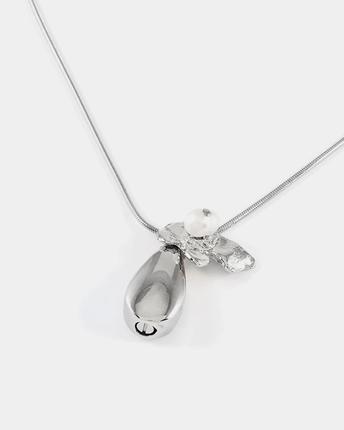 Aura Silver Memorial Necklace