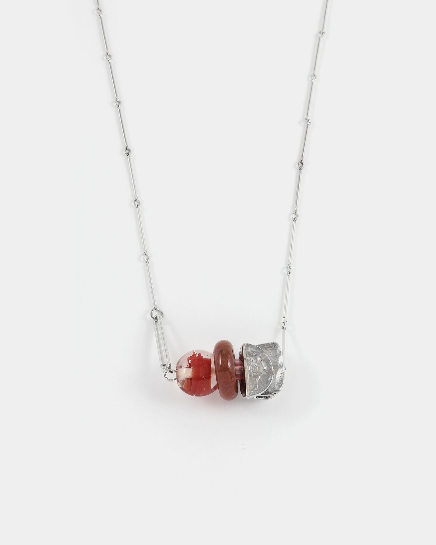 Grus silver necklace