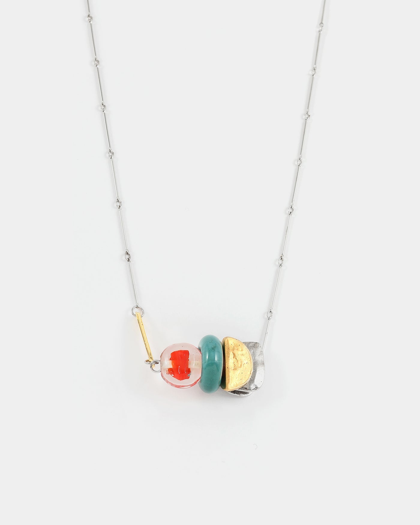Grus two-tone necklace
