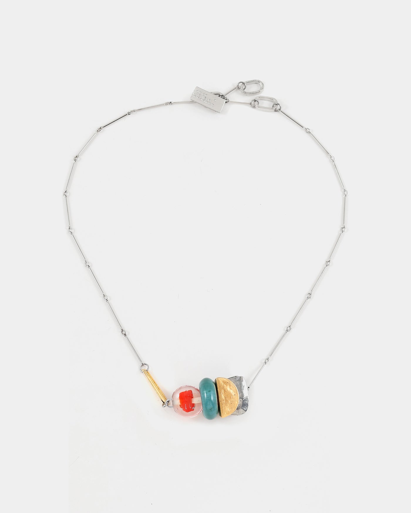 Grus two-tone necklace