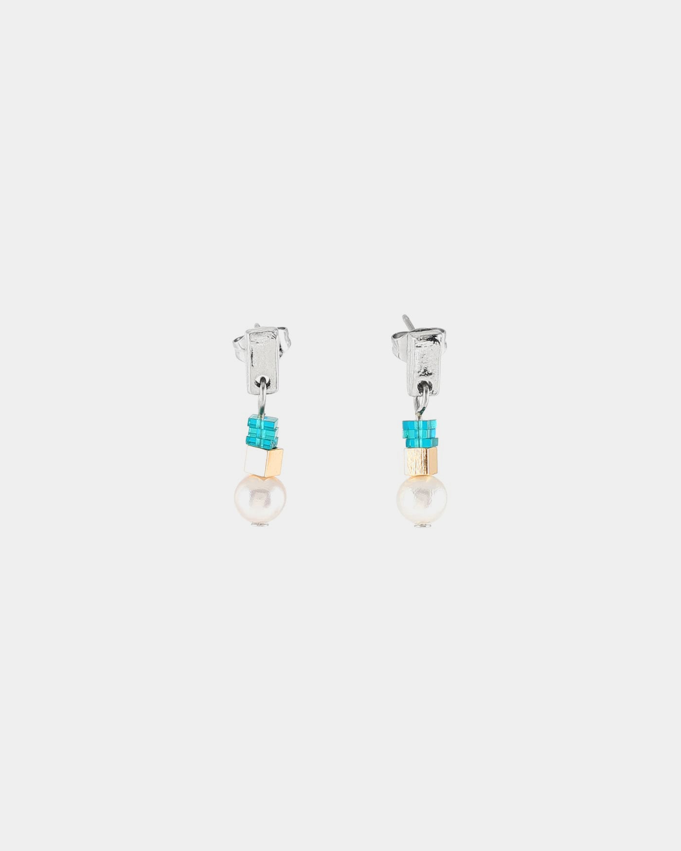 Boucles d'oreilles Caviar Deux tons