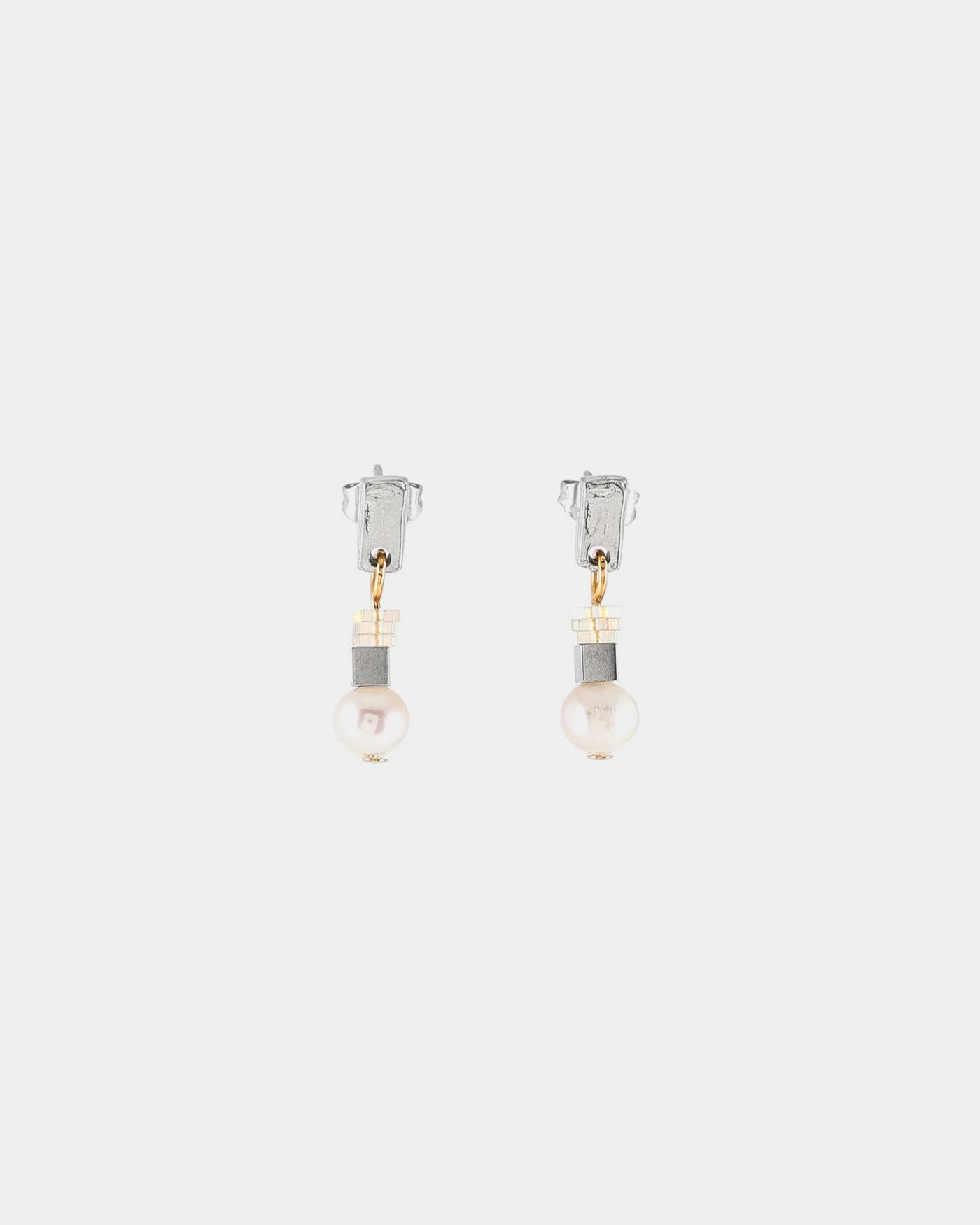 Boucles d'oreilles Caviar Deux tons
