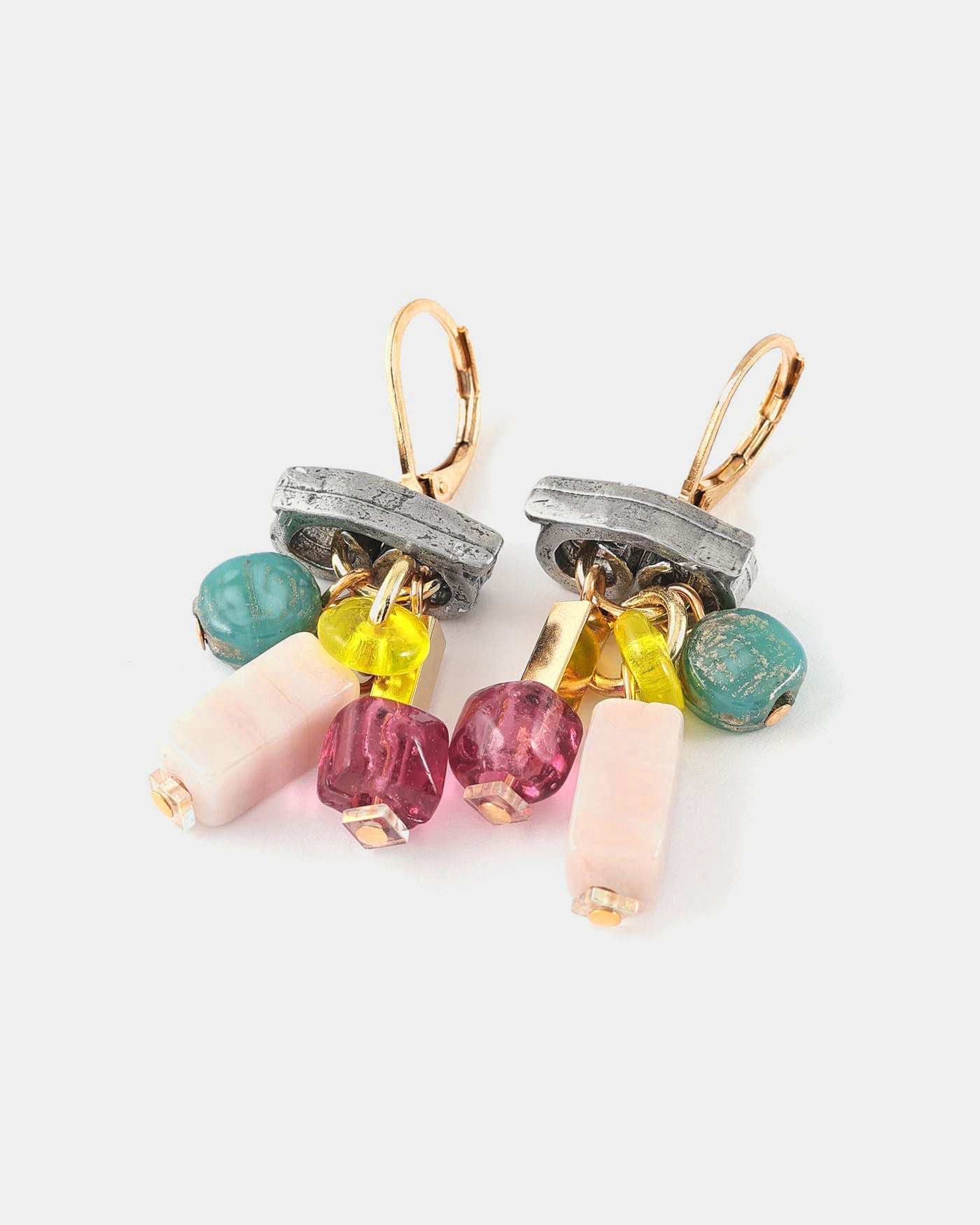 Boucles d'oreilles Juncus Deux tons