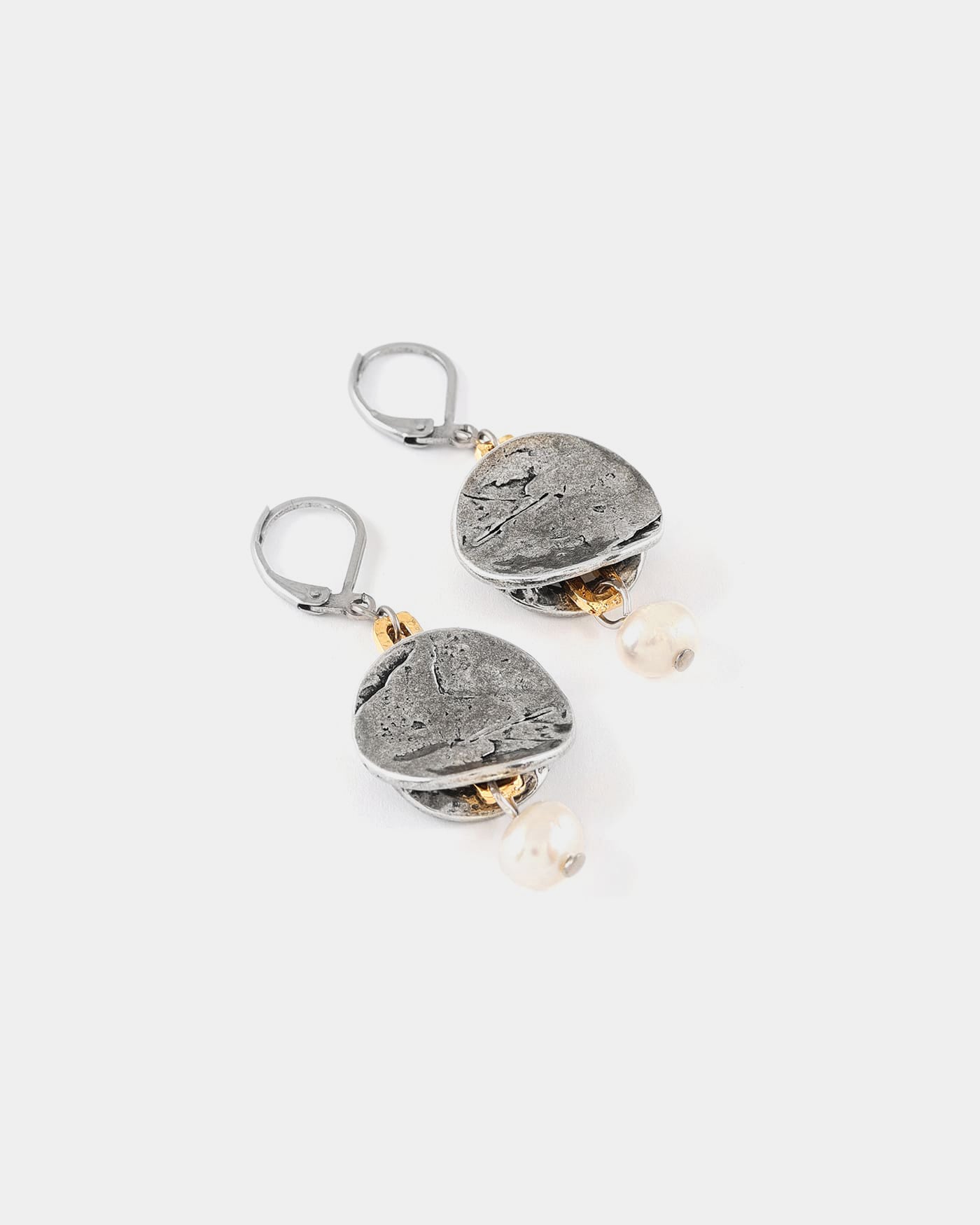 Boucles d'oreilles Claudie Deux tons