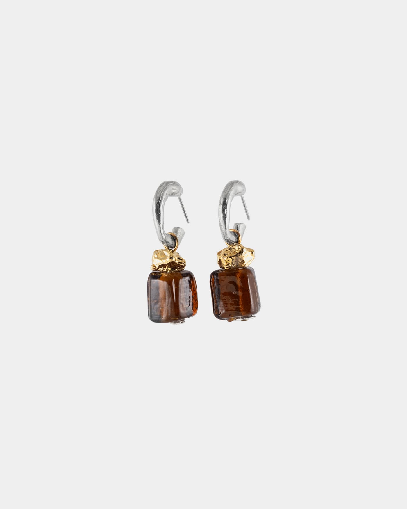 Boucles d'oreilles Melune Deux tons