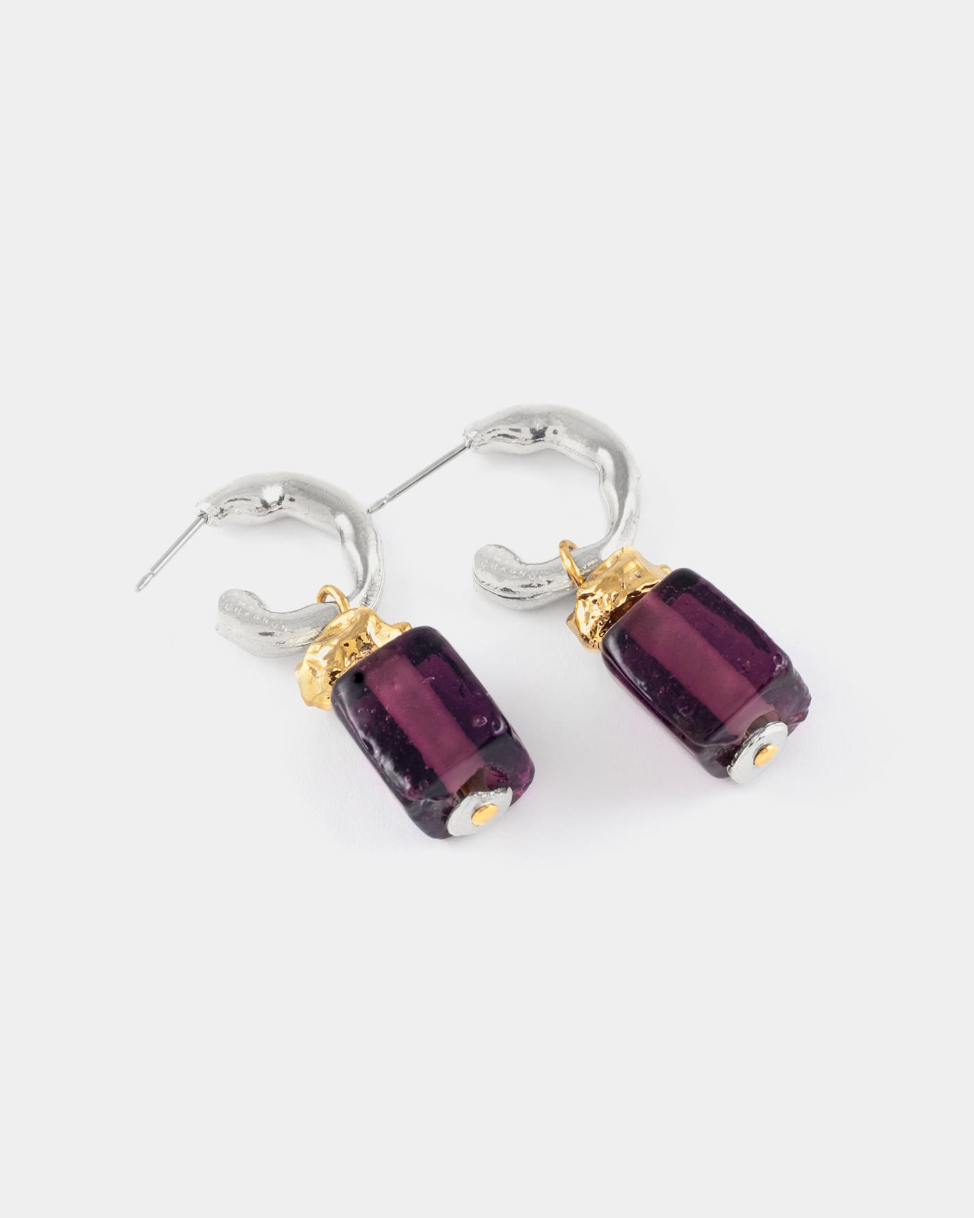 Boucles d'oreilles Melune Deux tons