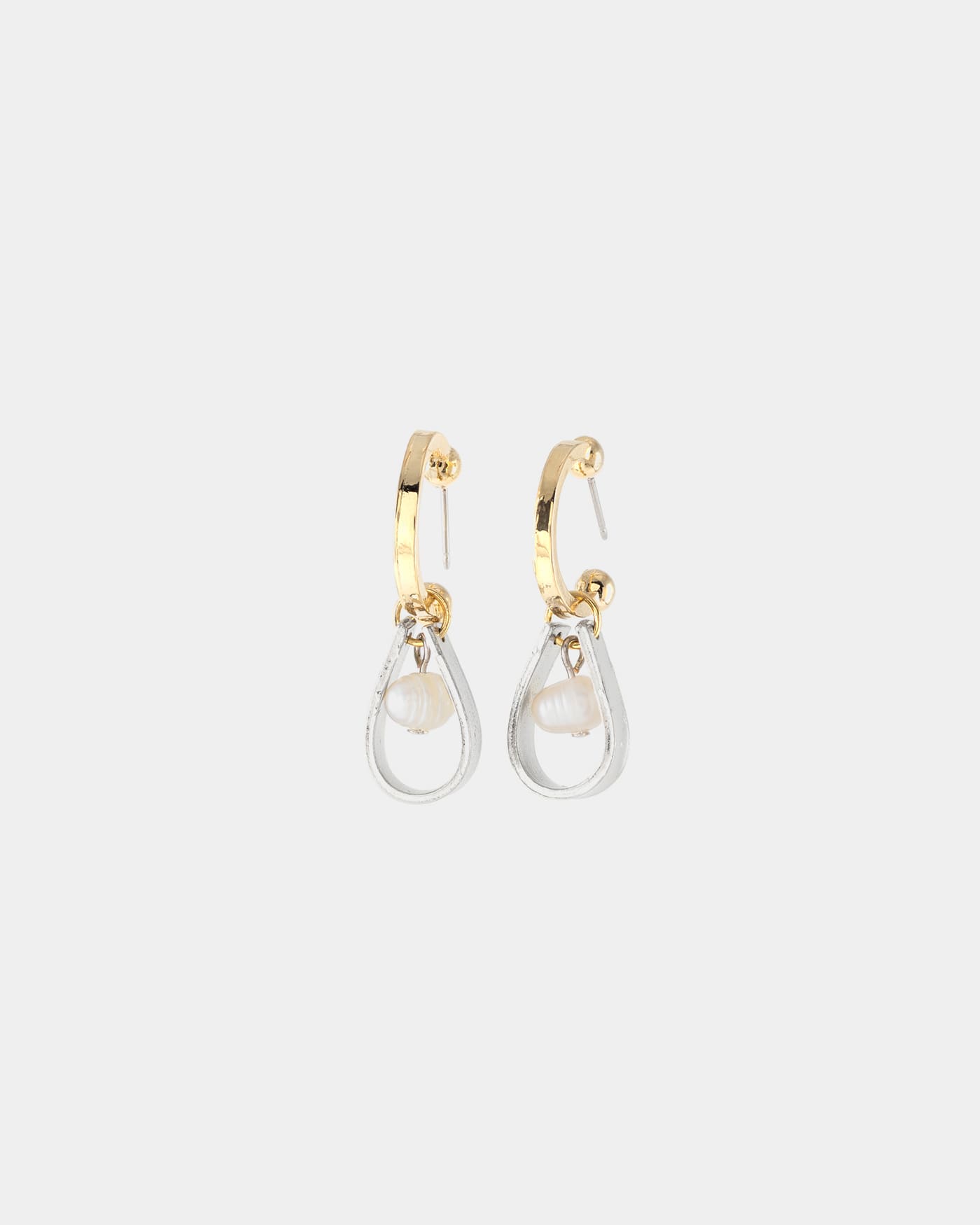 Boucles d'oreilles Marivie Deux tons