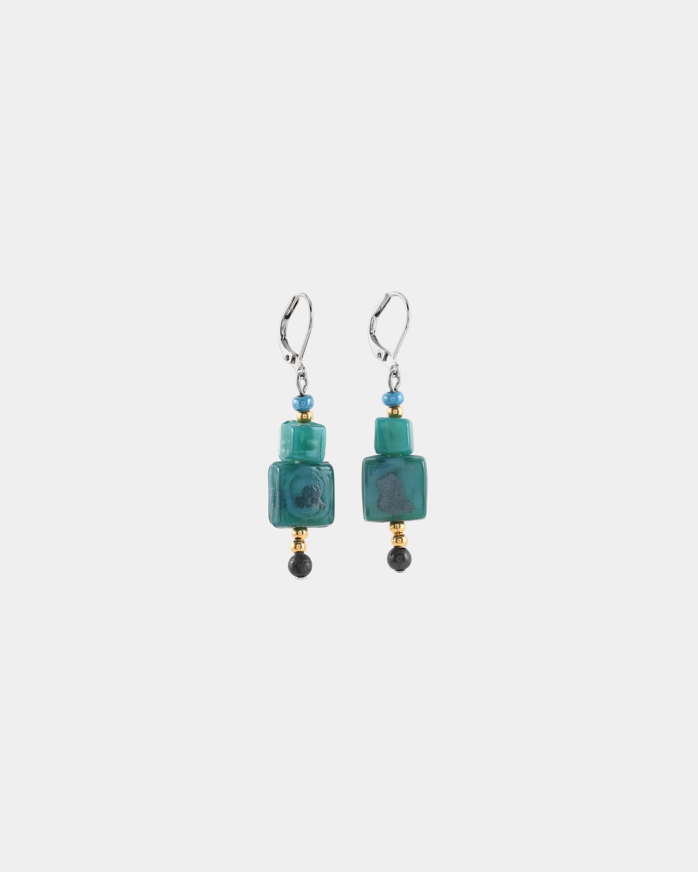 Foramen two-tone earrings