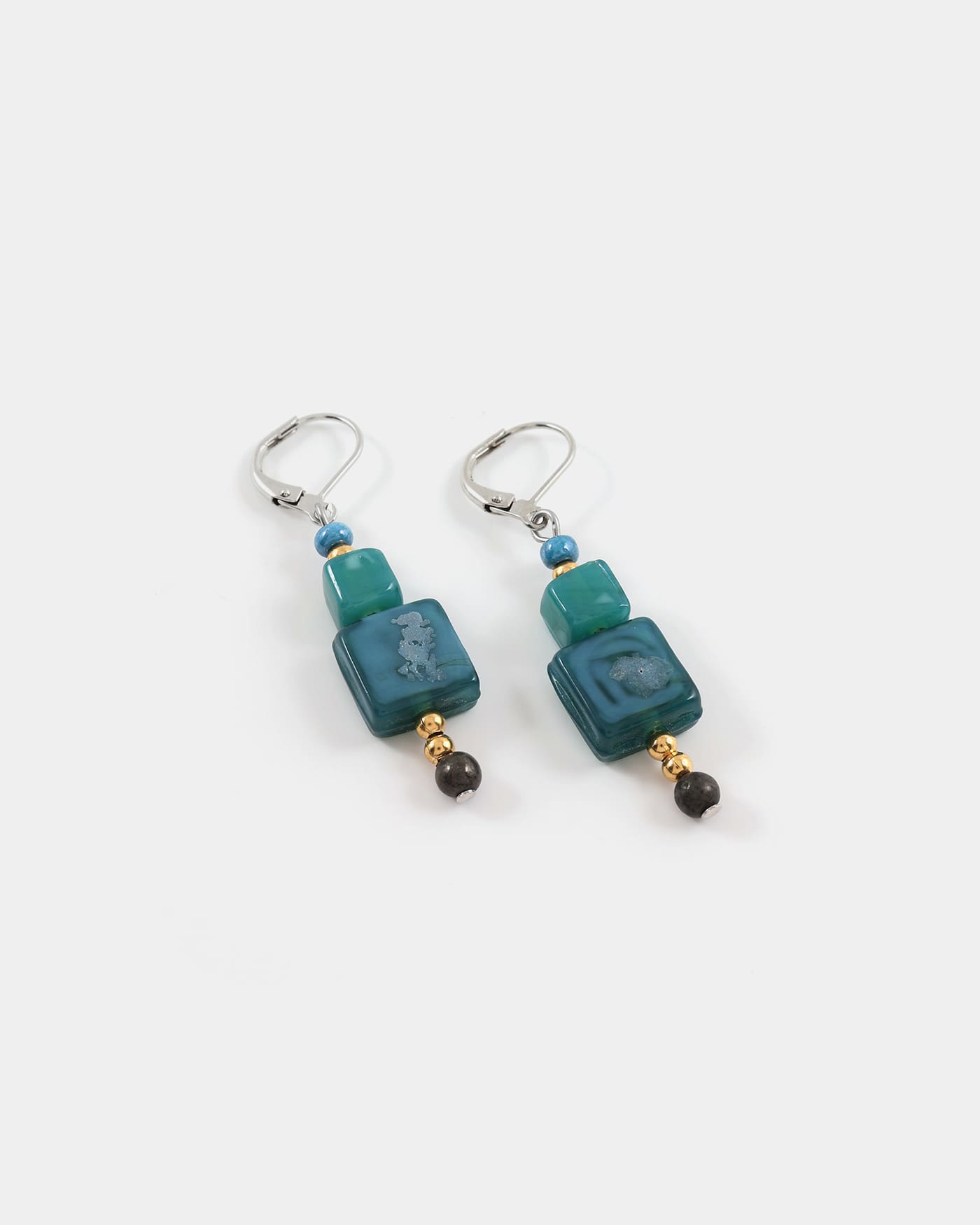 Foramen two-tone earrings