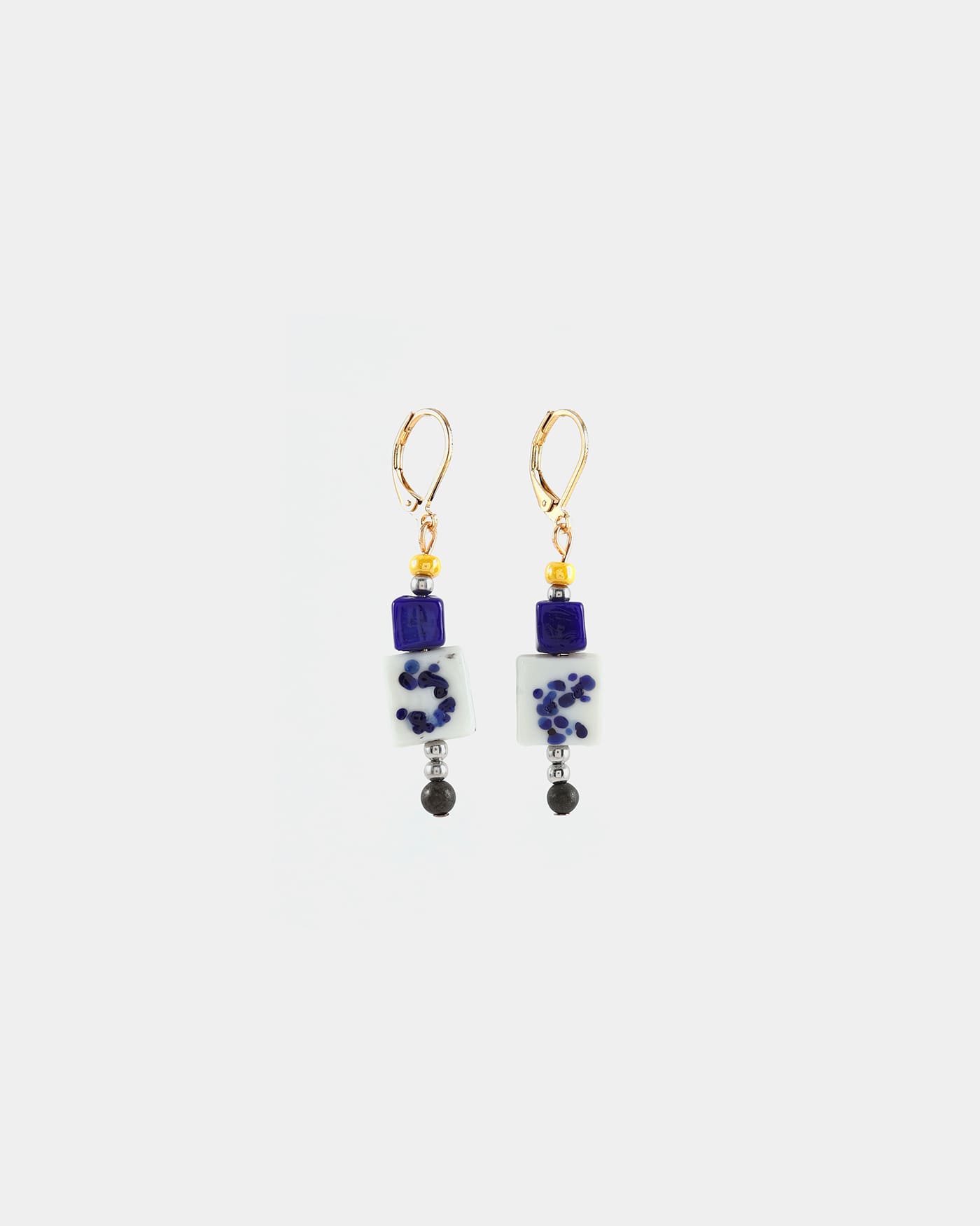 Foramen two-tone earrings