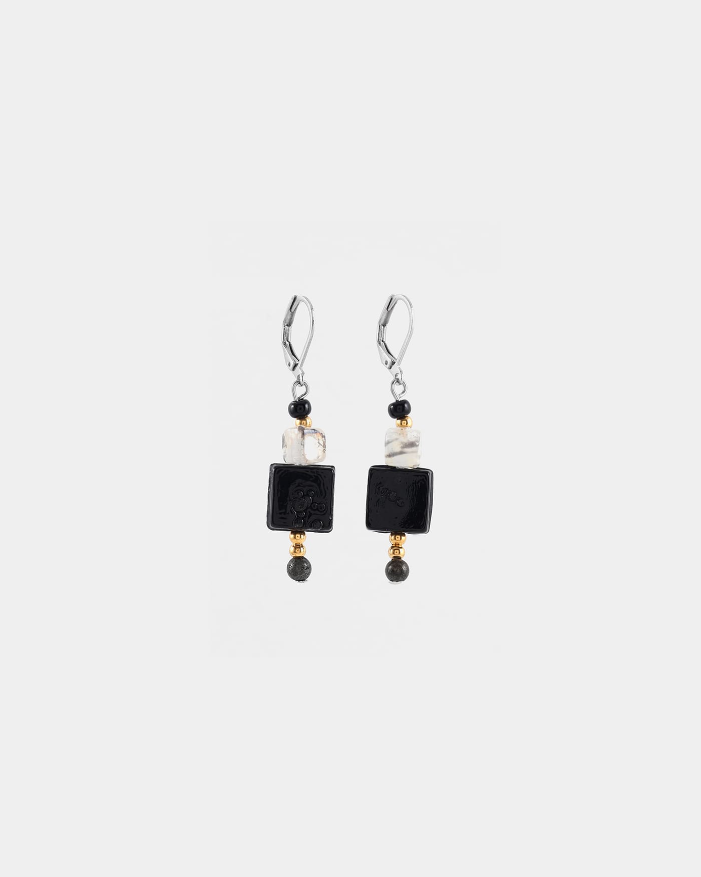 Foramen two-tone earrings