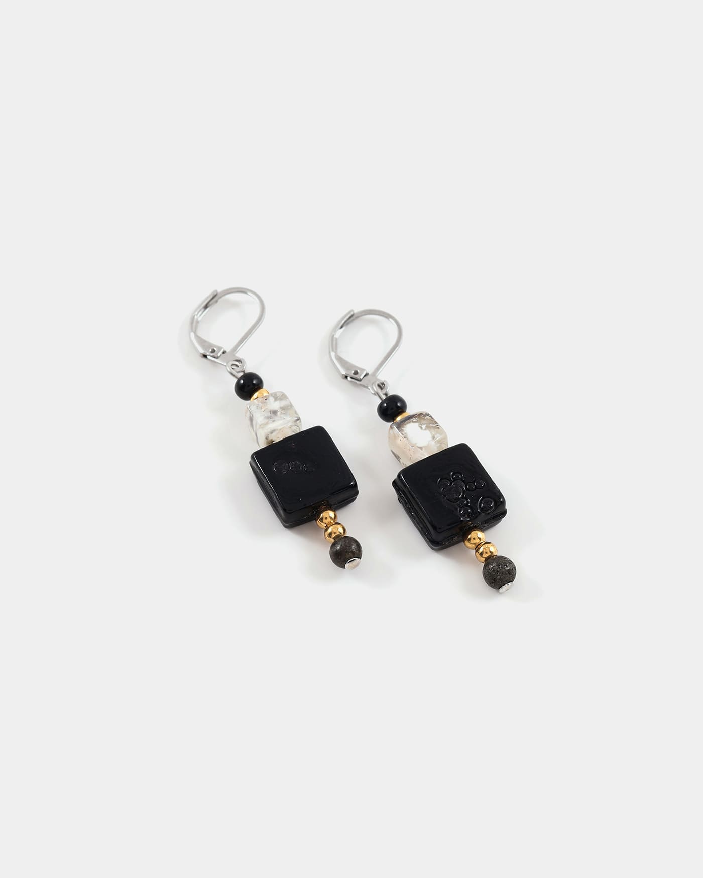 Foramen two-tone earrings