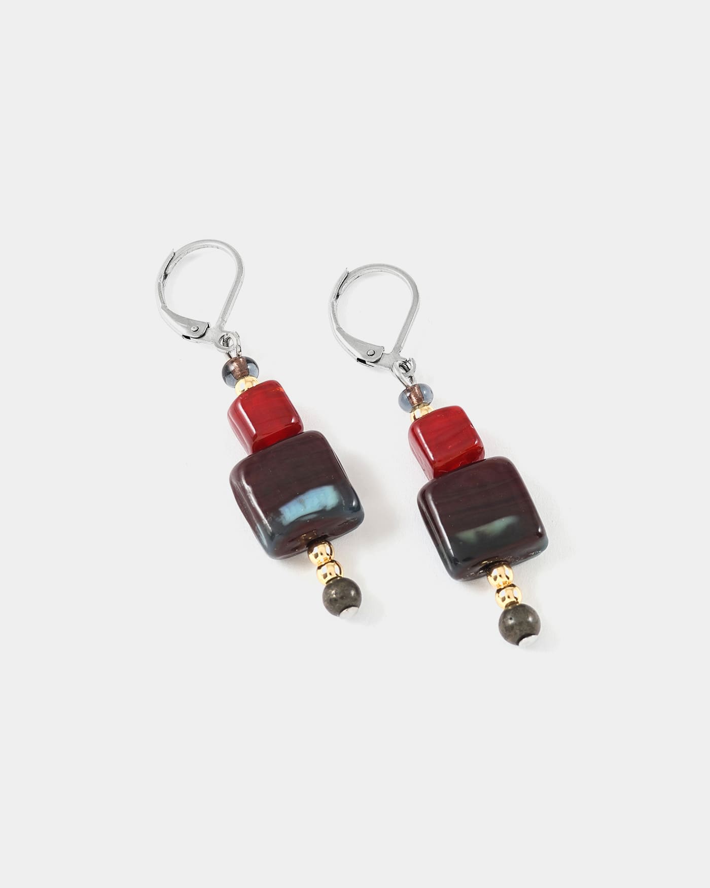 Foramen two-tone earrings