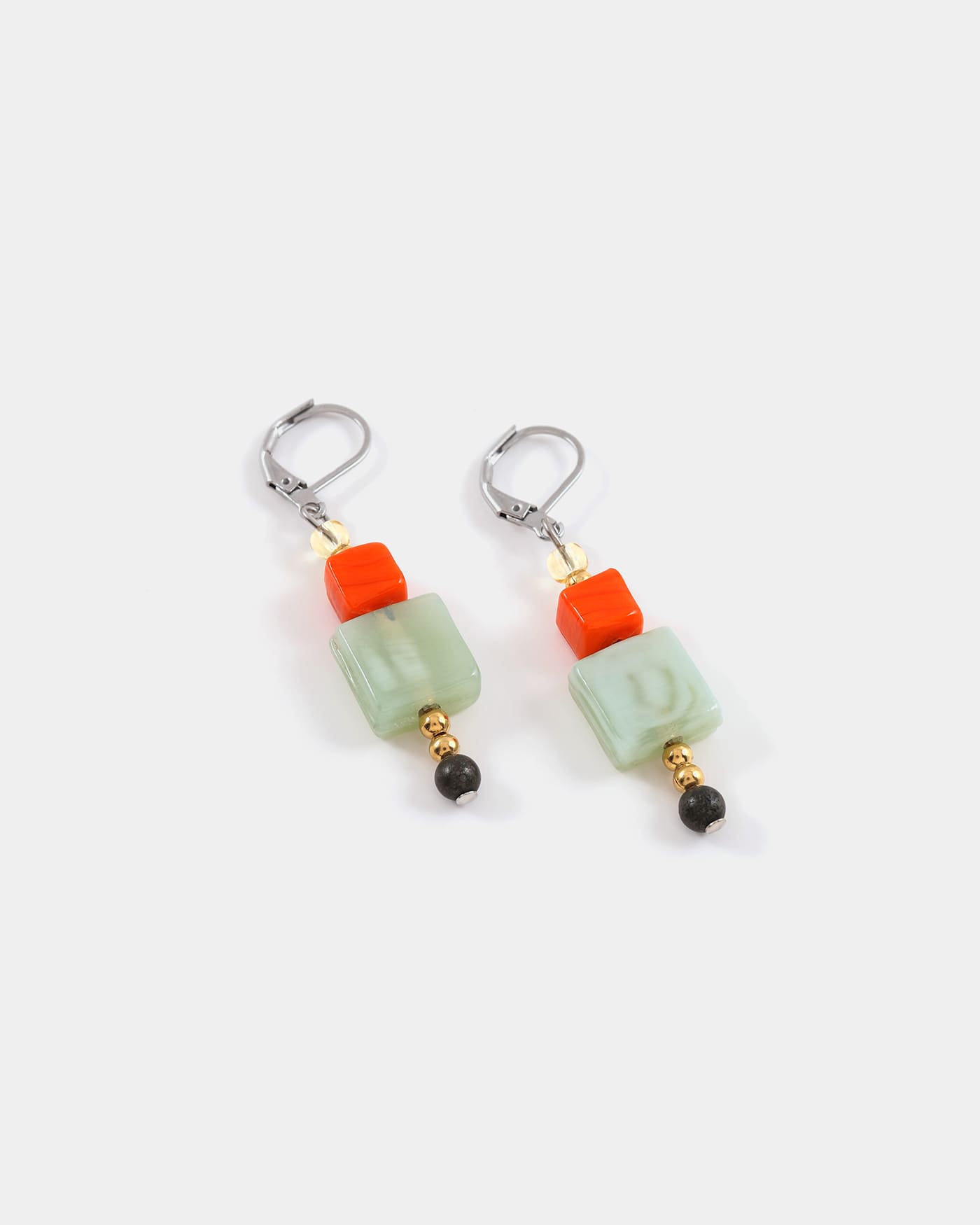 Foramen two-tone earrings