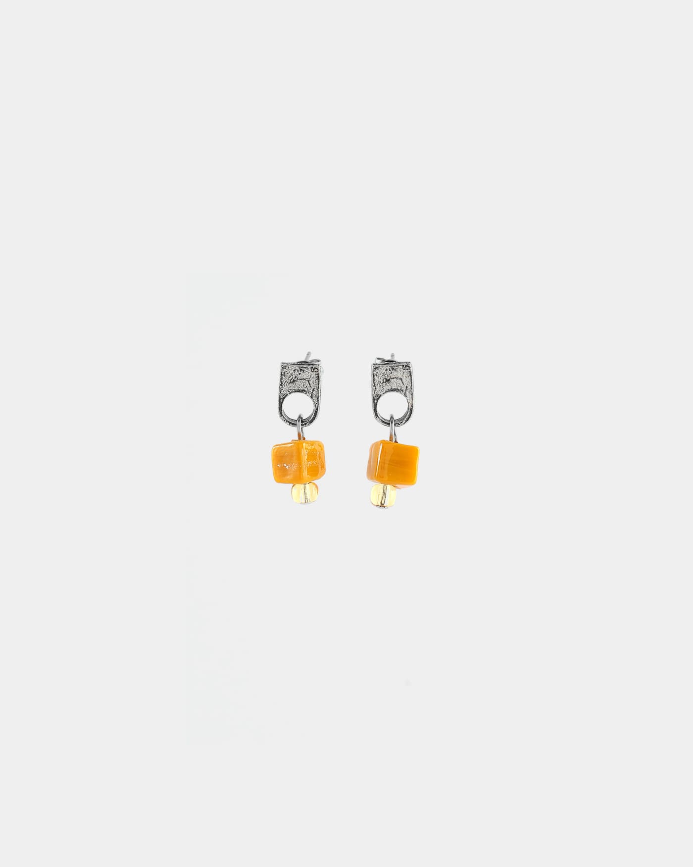 Nodus silver earrings