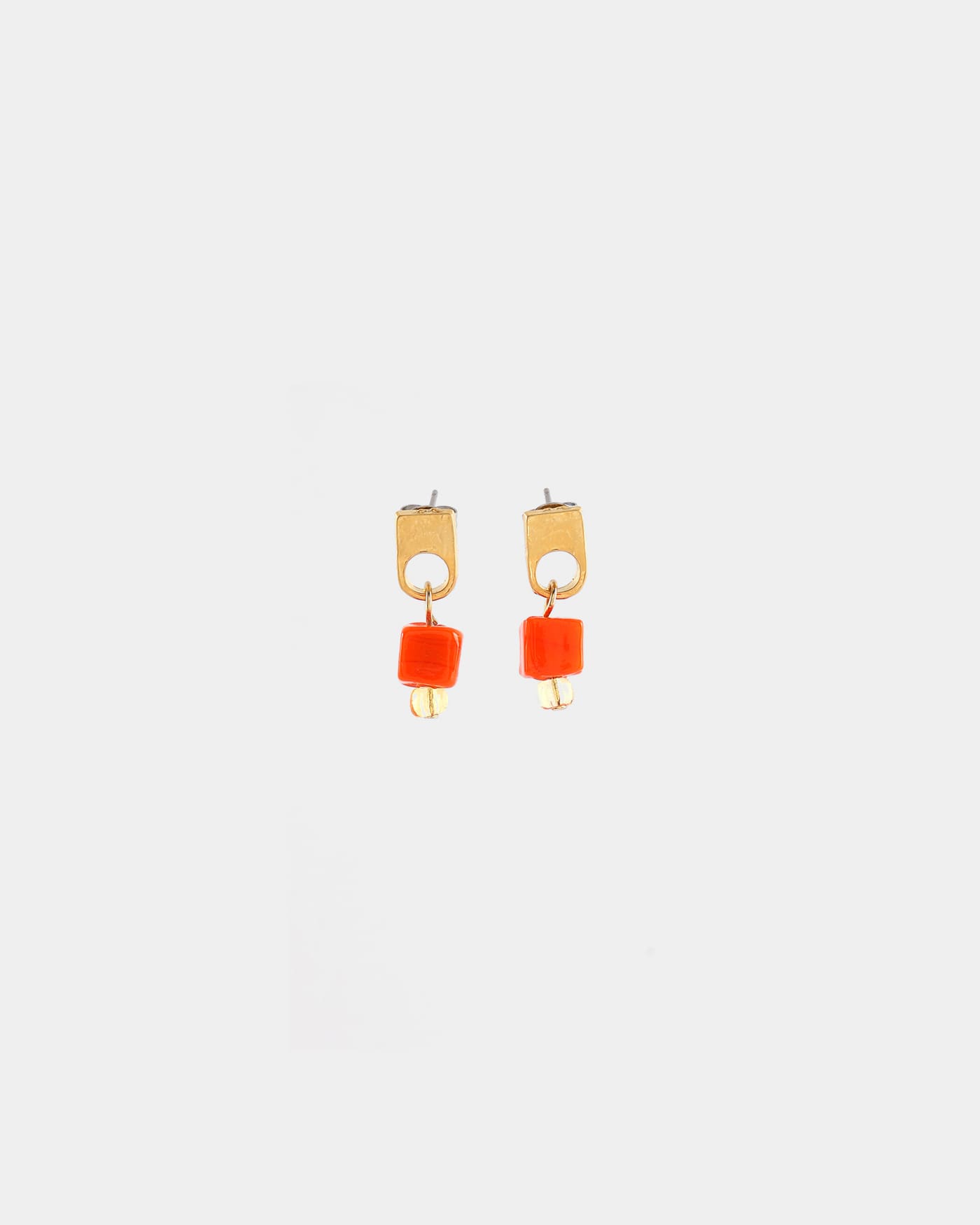 Nodus gold earrings