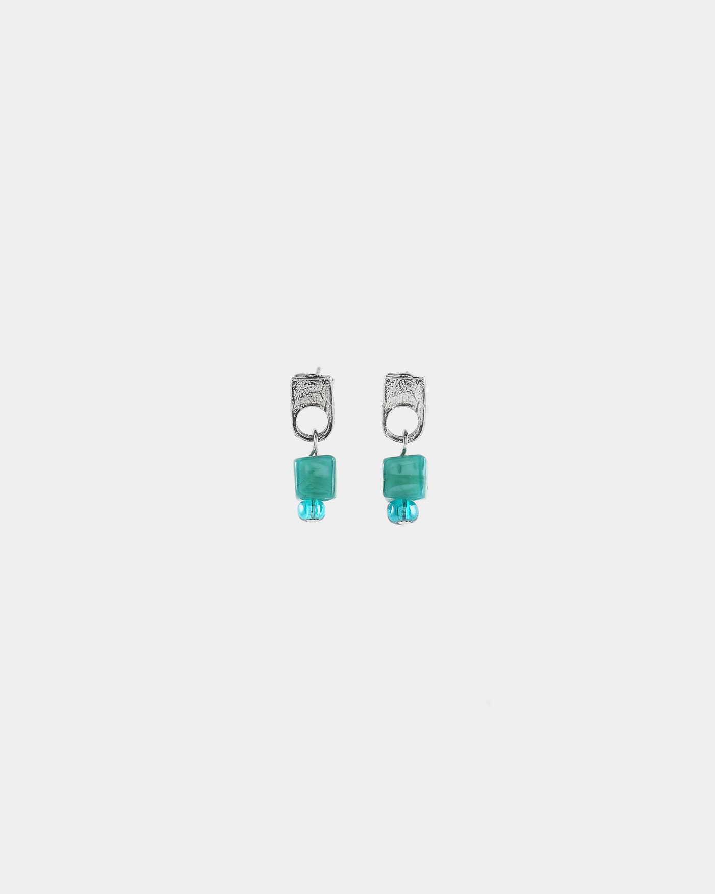 Nodus silver earrings