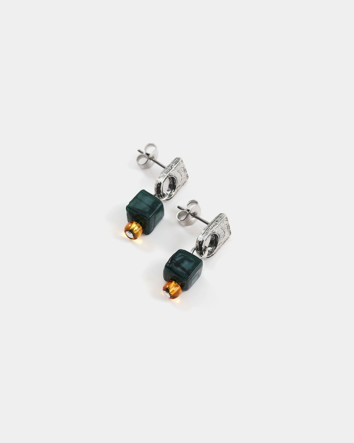 Nodus silver earrings