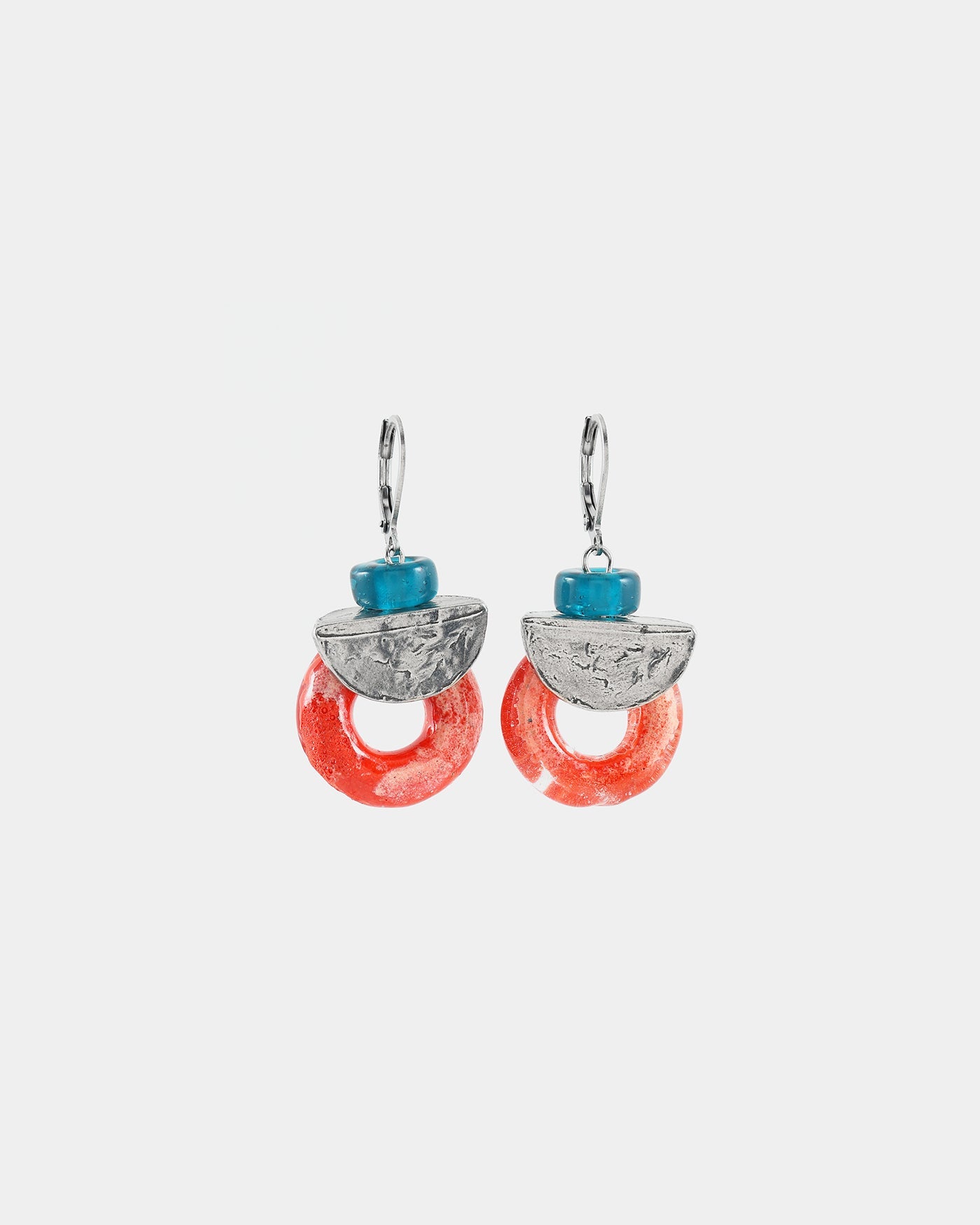 Pléione silver earrings