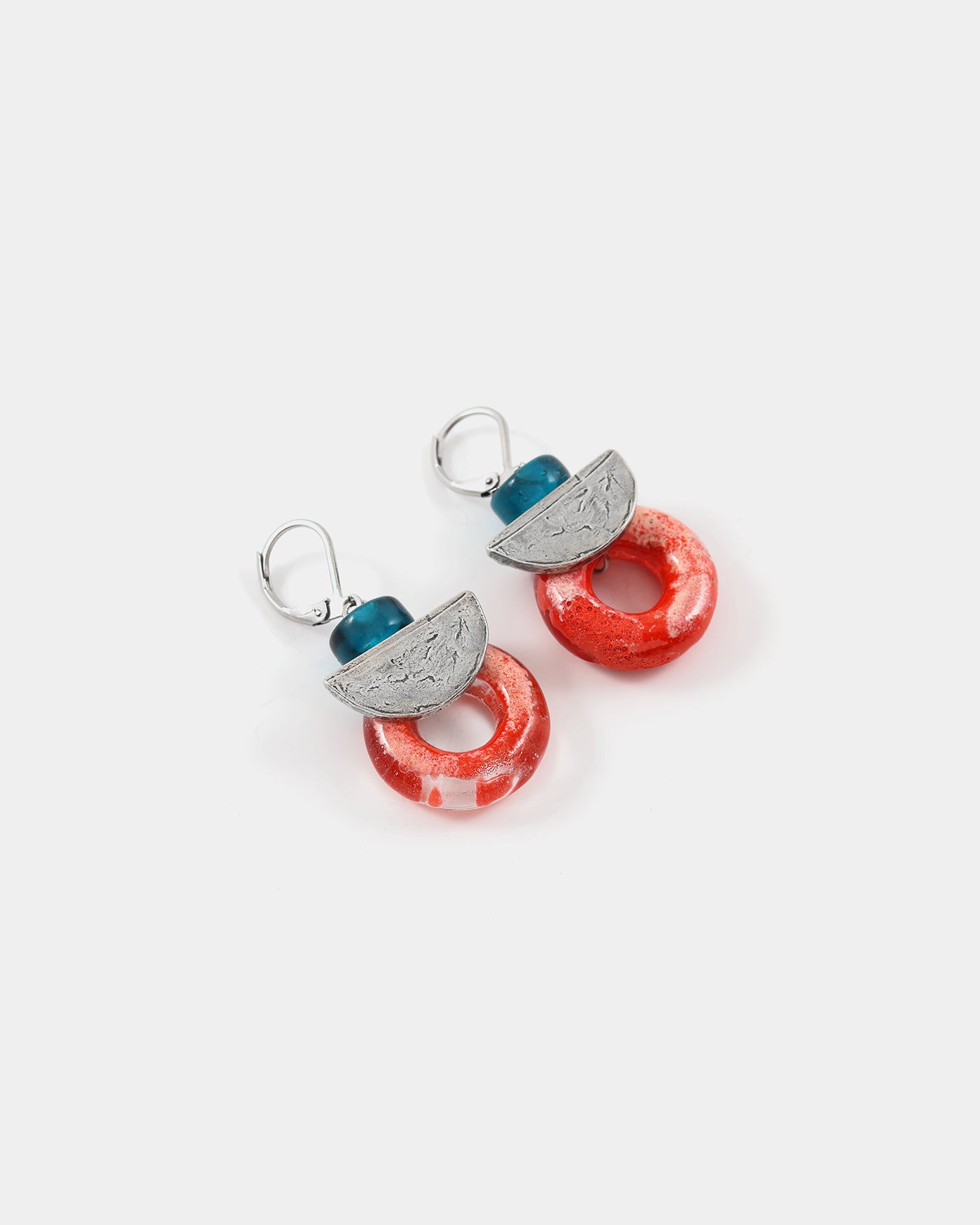 Pléione silver earrings