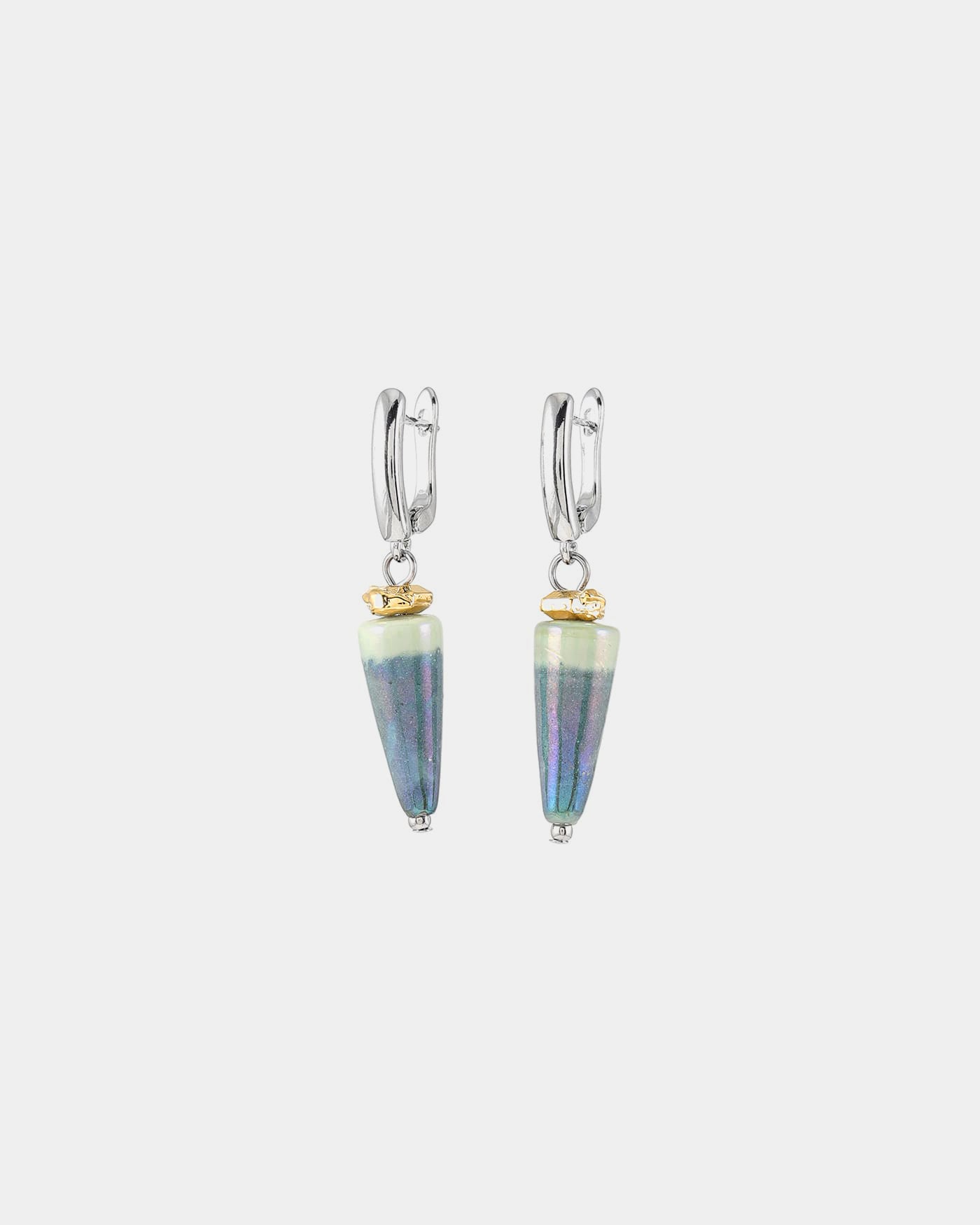 Boucles d'oreilles Pulsar Deux tons