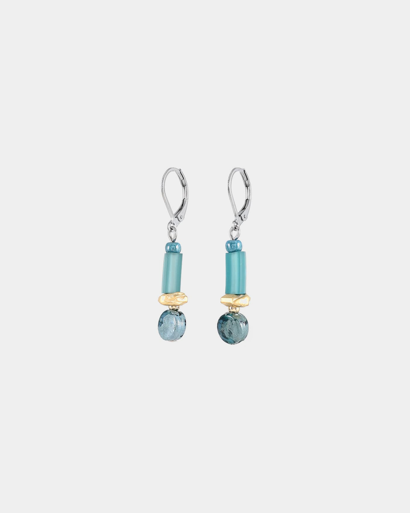 Diya two-tone earrings